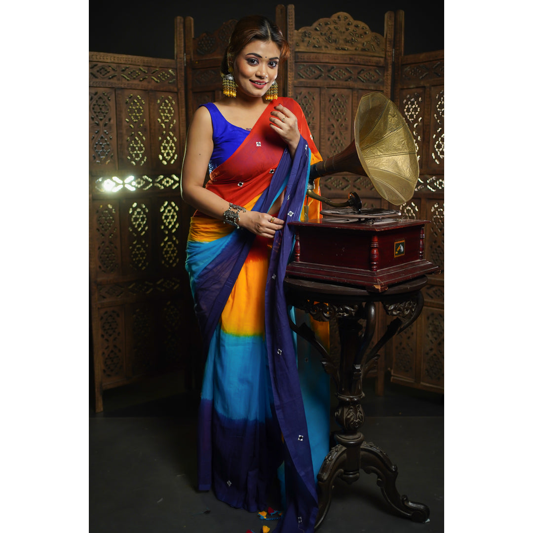 Suidori Facebook ad: Hot weather? Switch to pure Mulmul cotton sarees