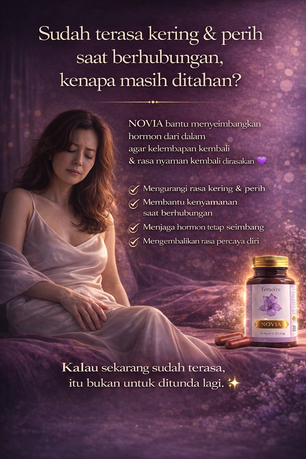 Nadya Store Facebook ad: 1 Botol Novia = 3 Manfaat Utama Wanita