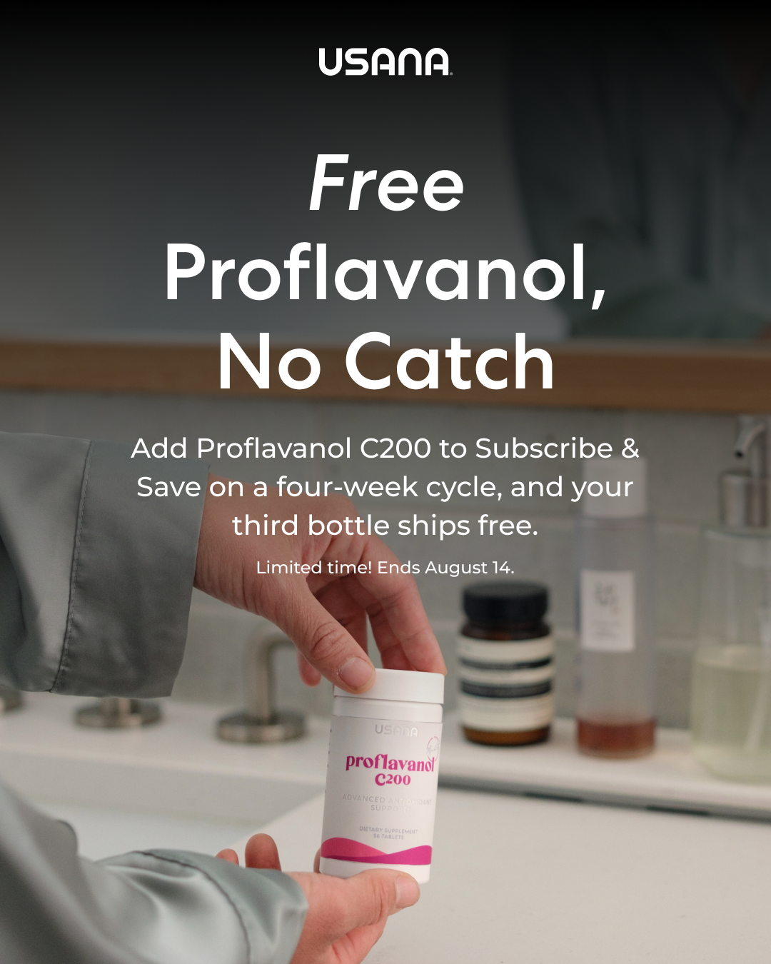 USANA United States Facebook ad from Aug 9, 2026