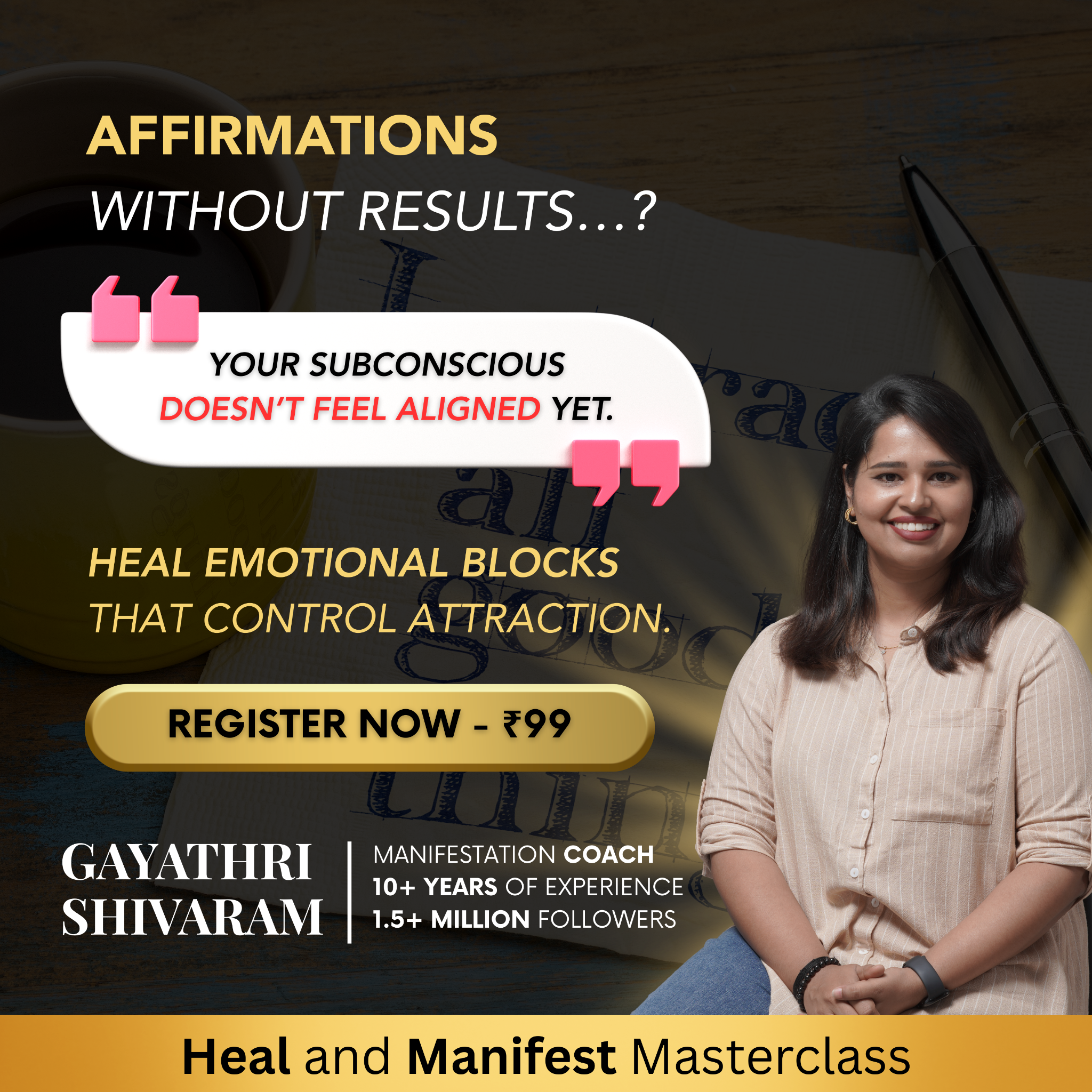 Holistic Therapist Academy Facebook ad: Finish Your Registration