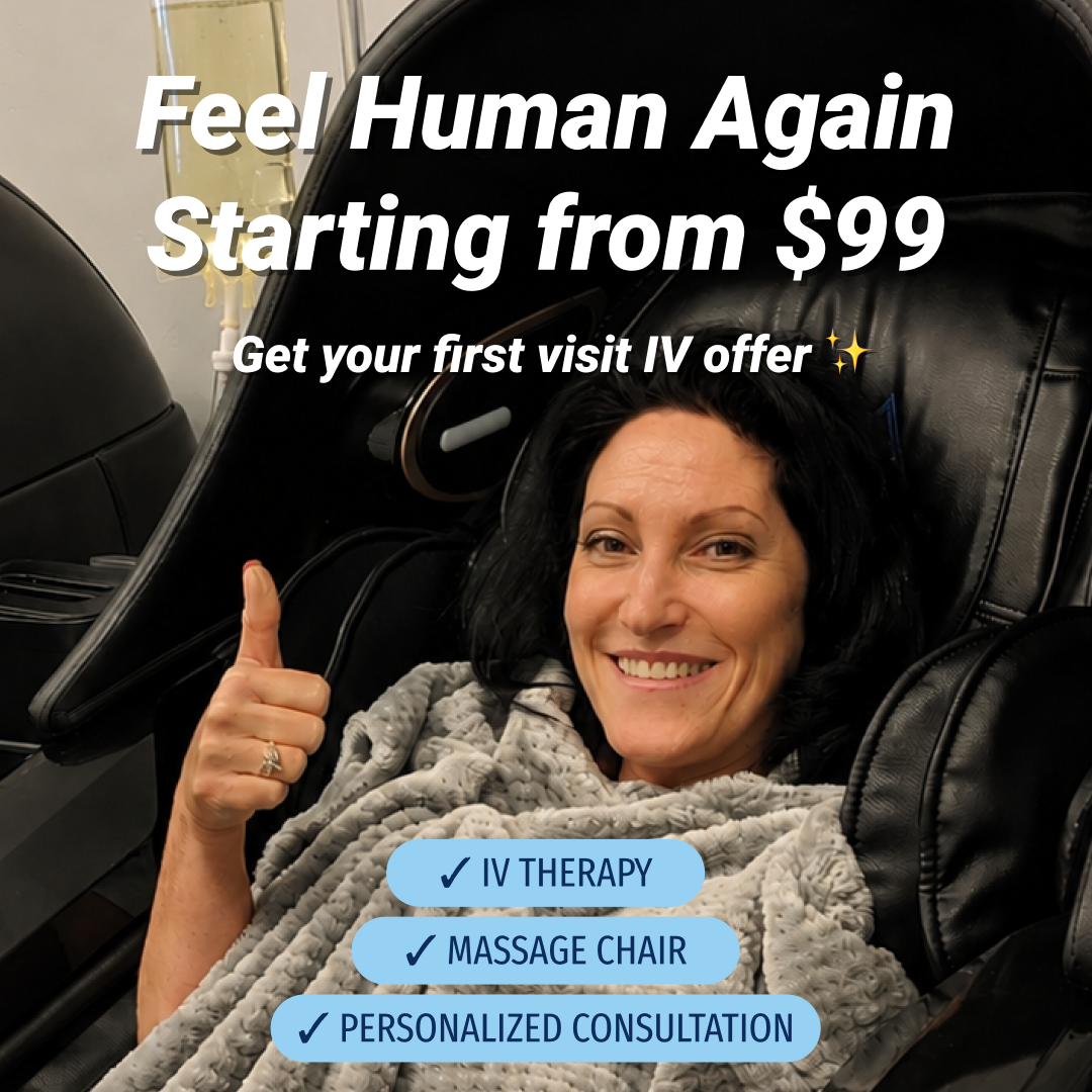 Prime IV Hydration & Wellness - Scottsdale Via Linda Facebook ad: Feel Human Again