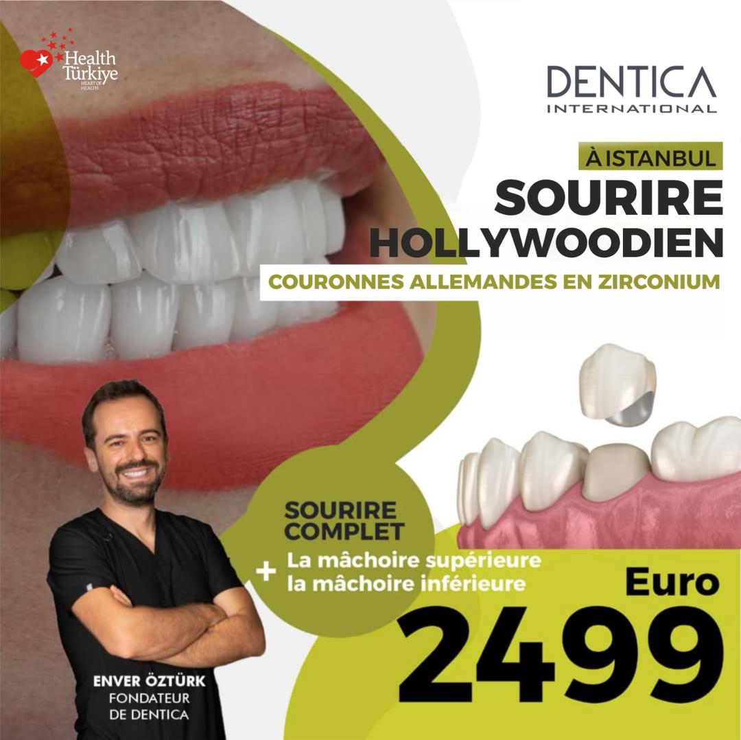Dentica International FR Facebook ad: Sourire hollywoodien à Istanbul 2499€!