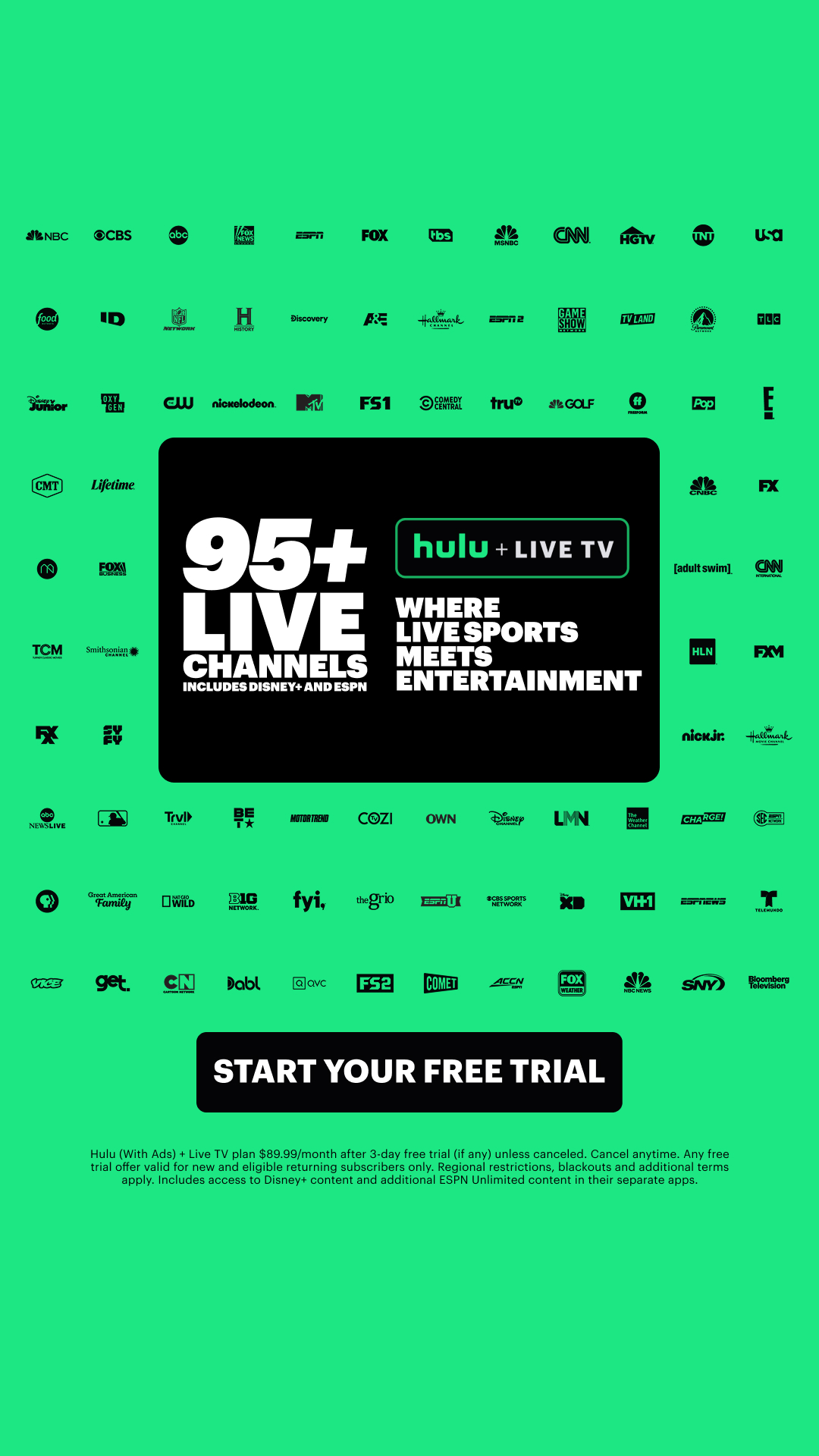 Hulu Facebook ad