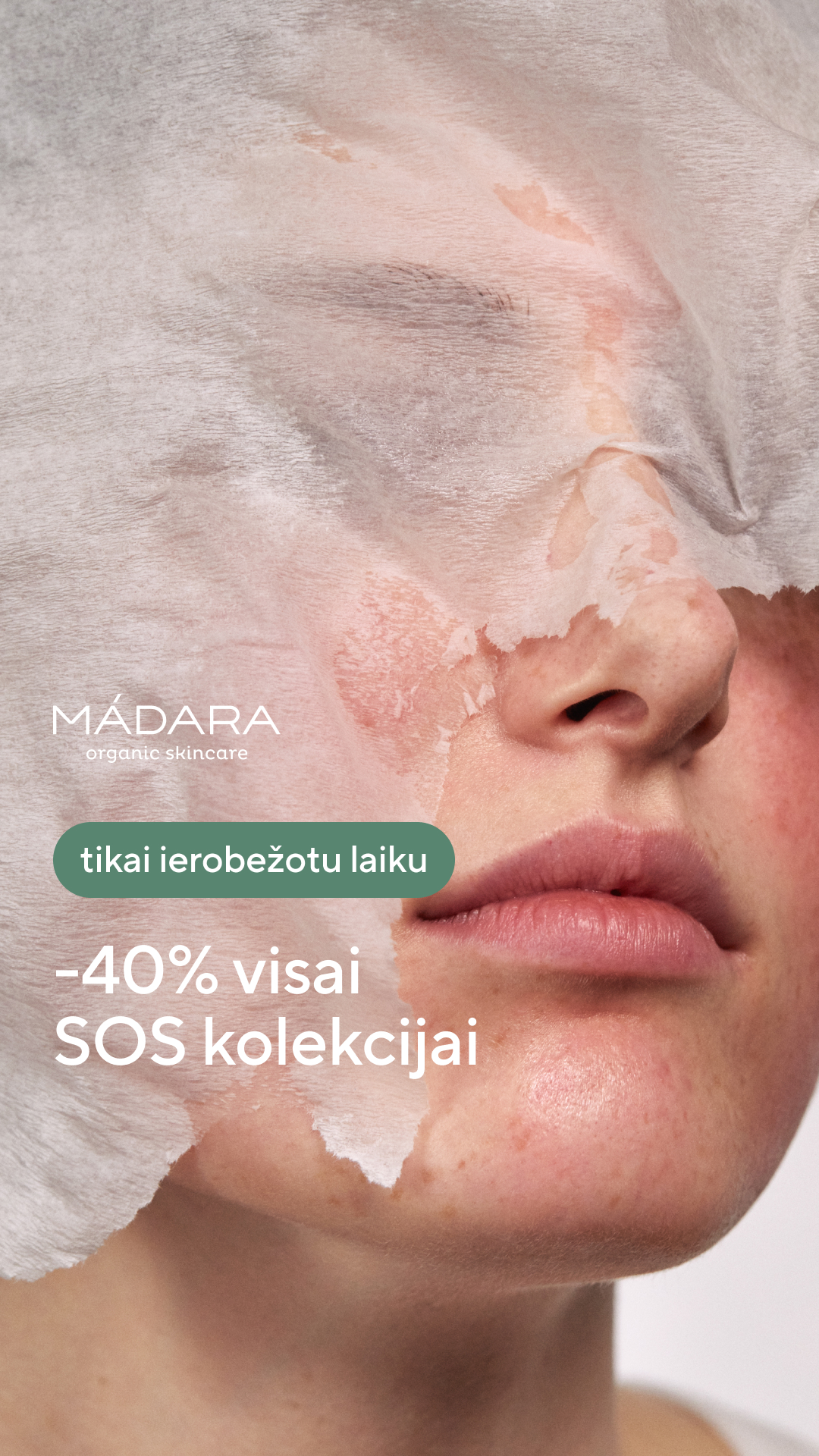 Mádara Organic Skincare Facebook ad