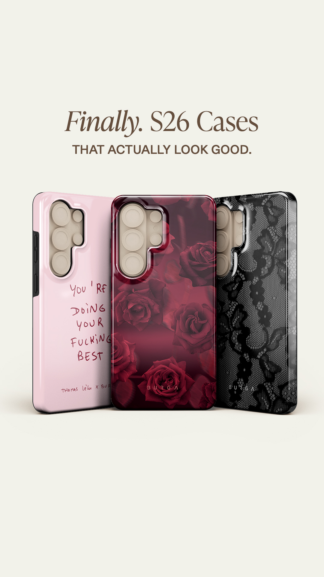 BURGA Cases Facebook ad