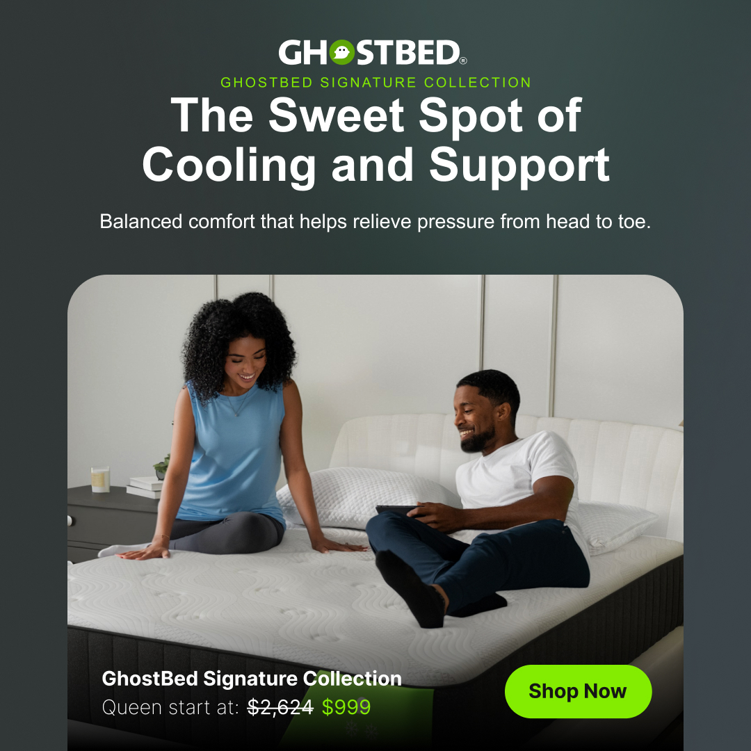 GhostBed Facebook ad