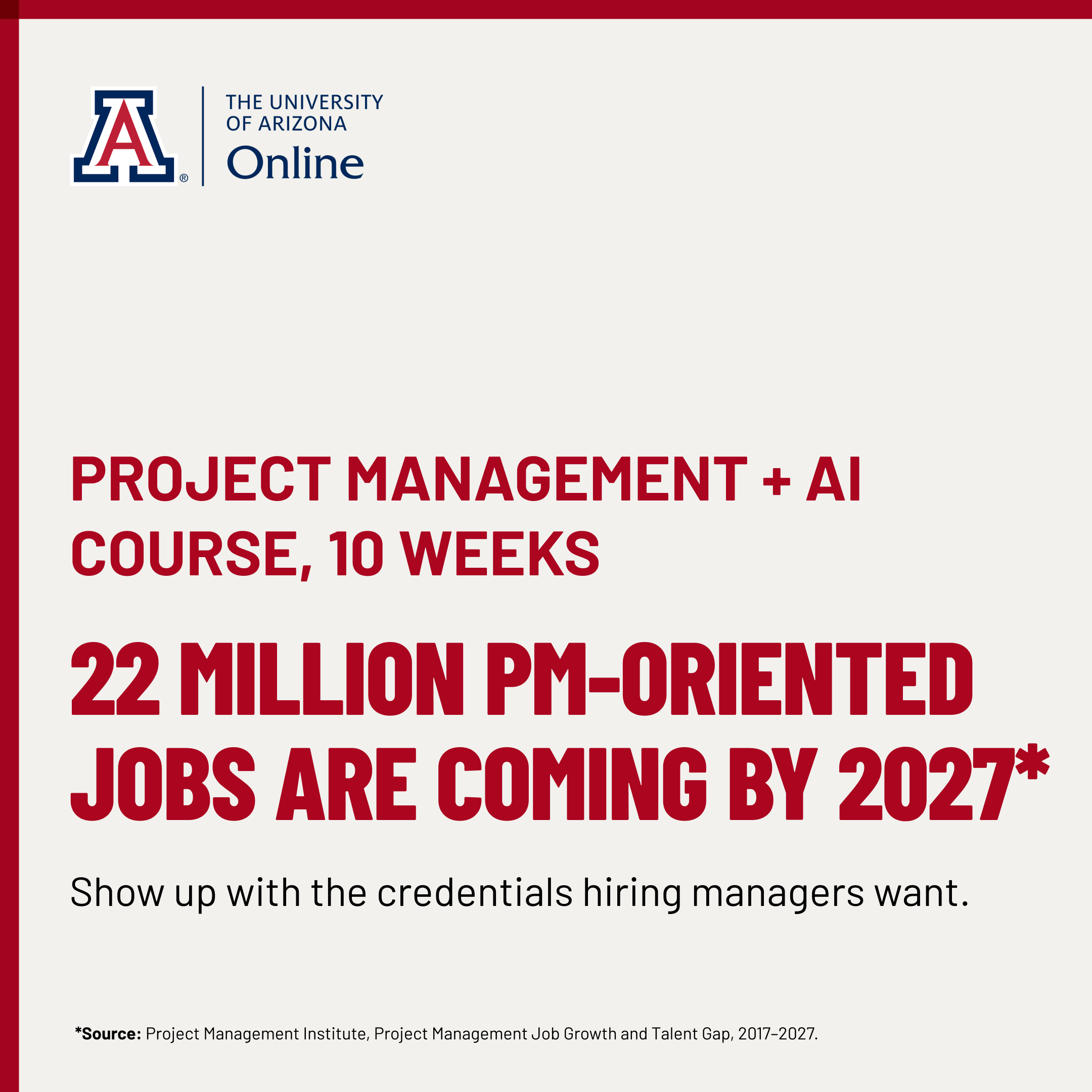Arizona Online Professional Studies Facebook ad