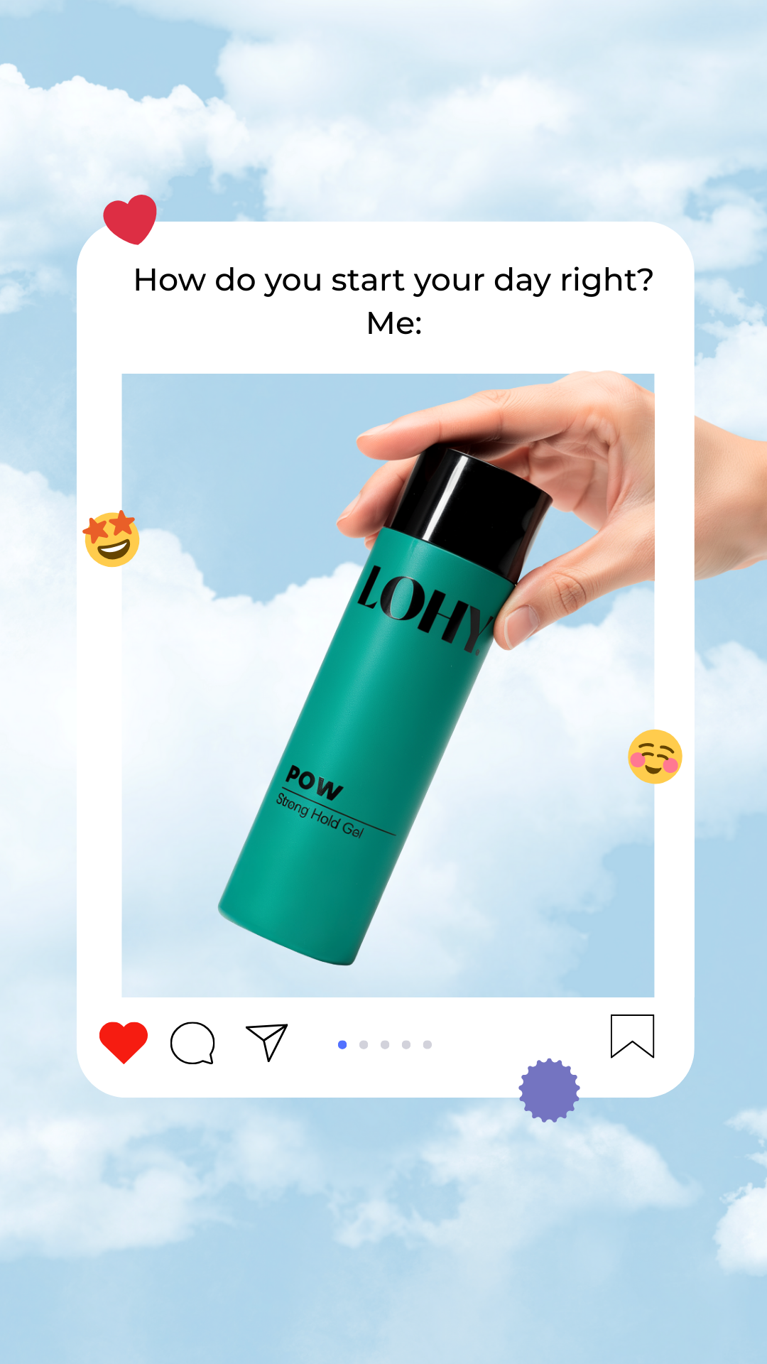 LOHY. Curls Facebook ad