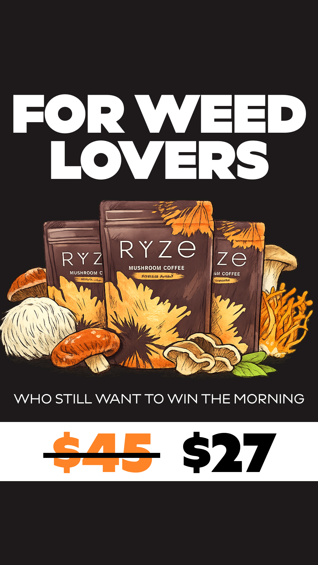 RYZE Superfoods Facebook ad