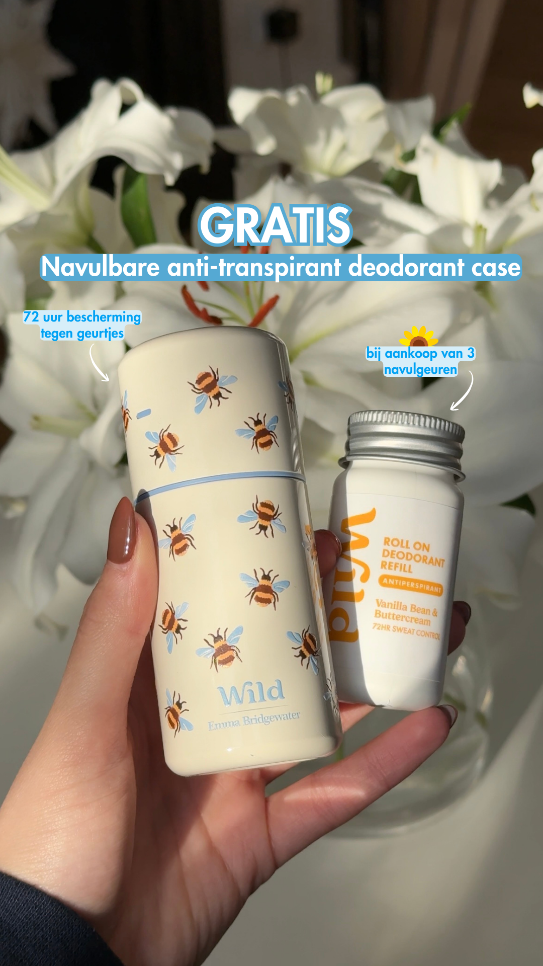 Wild Facebook ad: Navulbare anti-transpirant deoroller