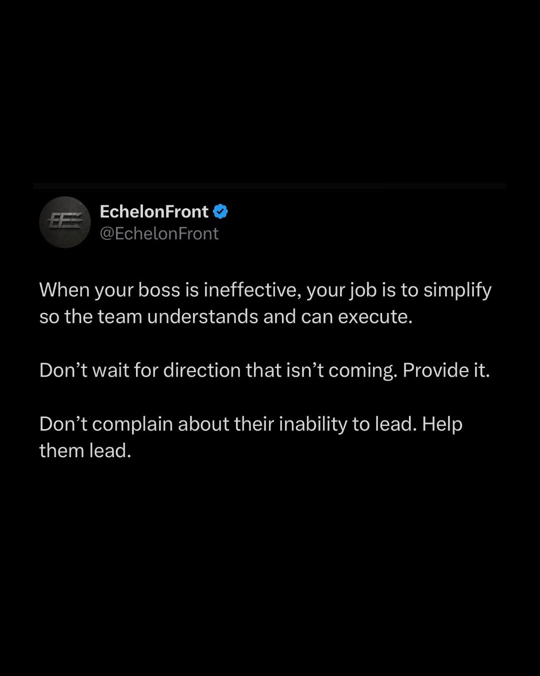 Echelon Front Facebook ad