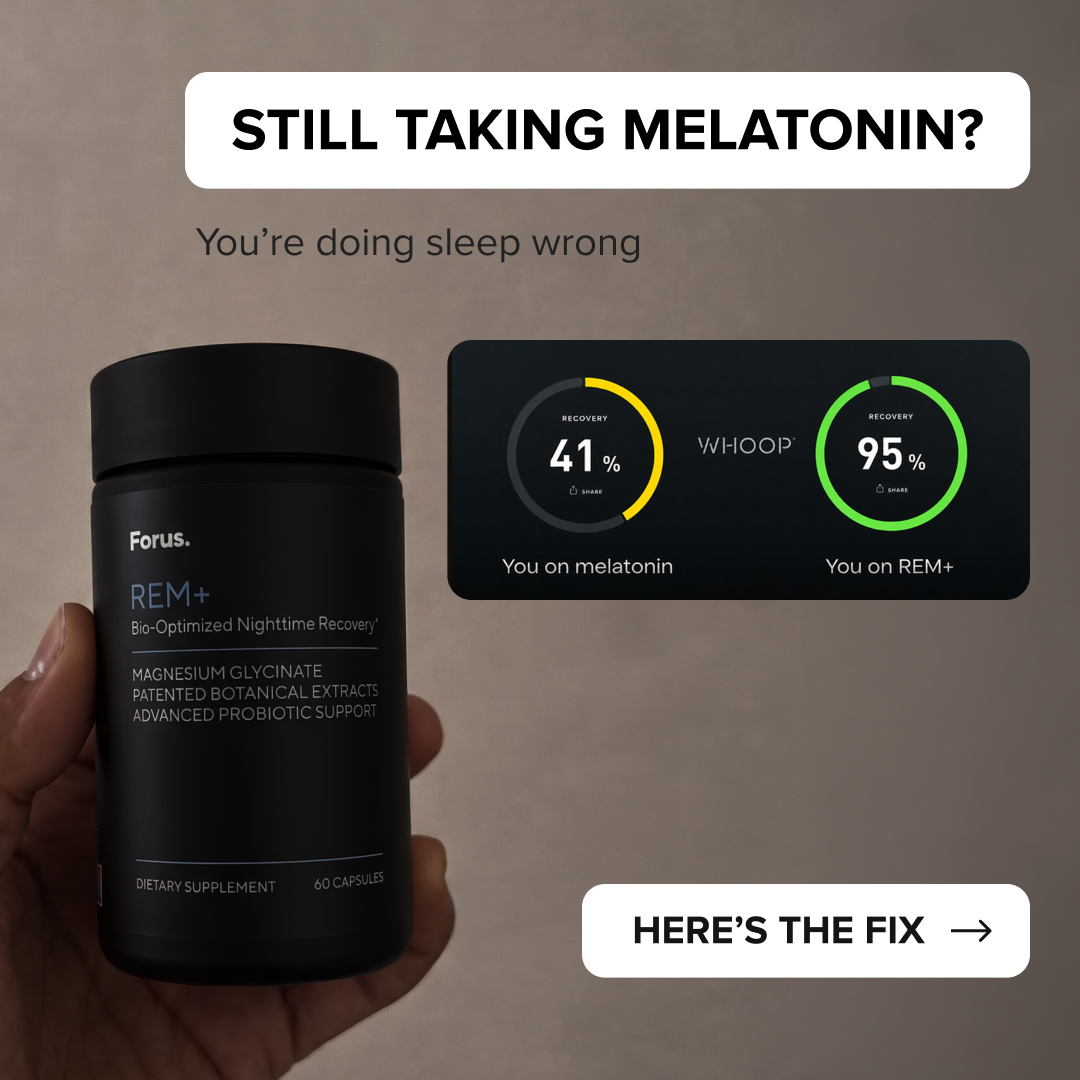Forus Supplements Facebook ad: Still Taking Melatonin?