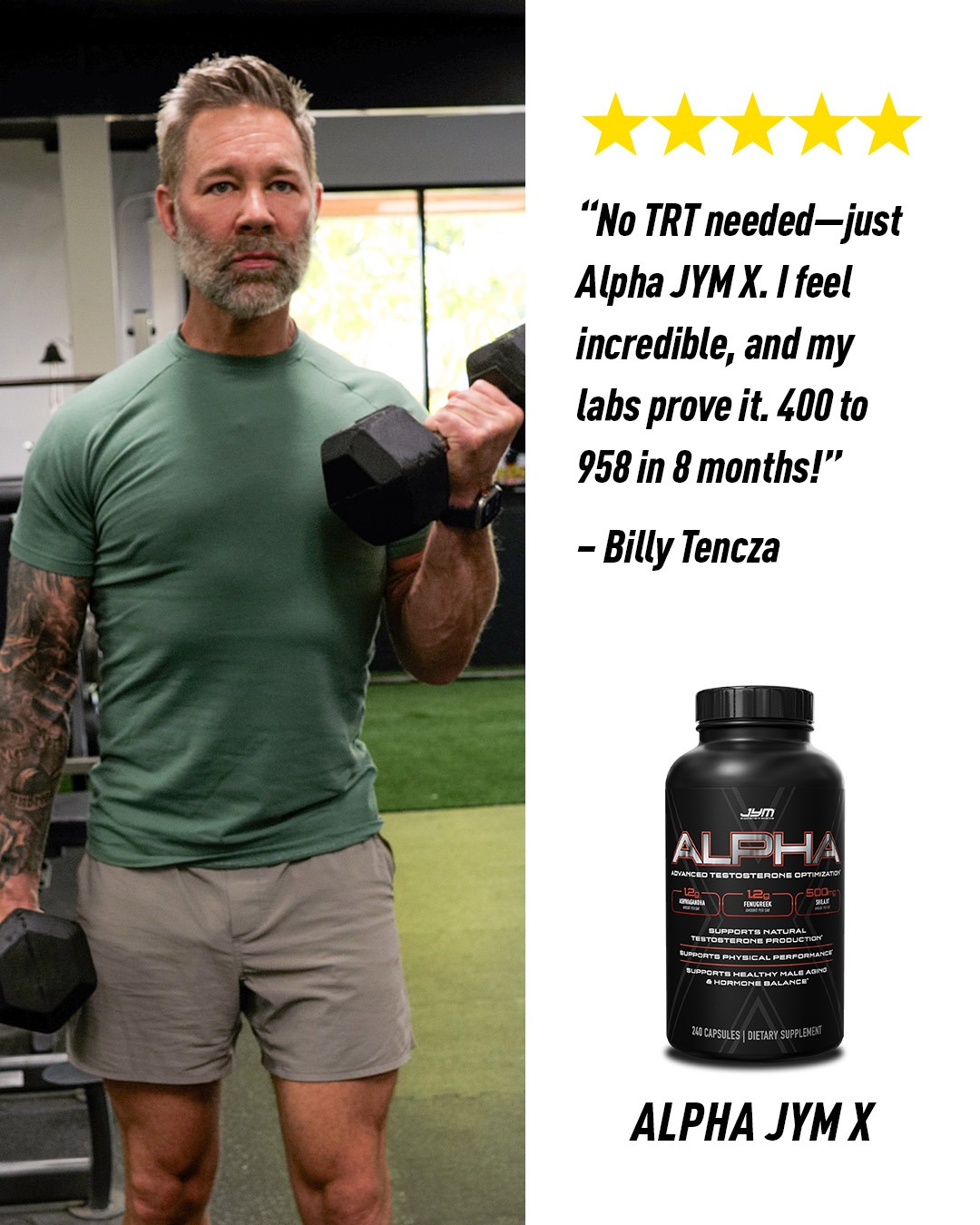 JYM Supplement Science Facebook ad