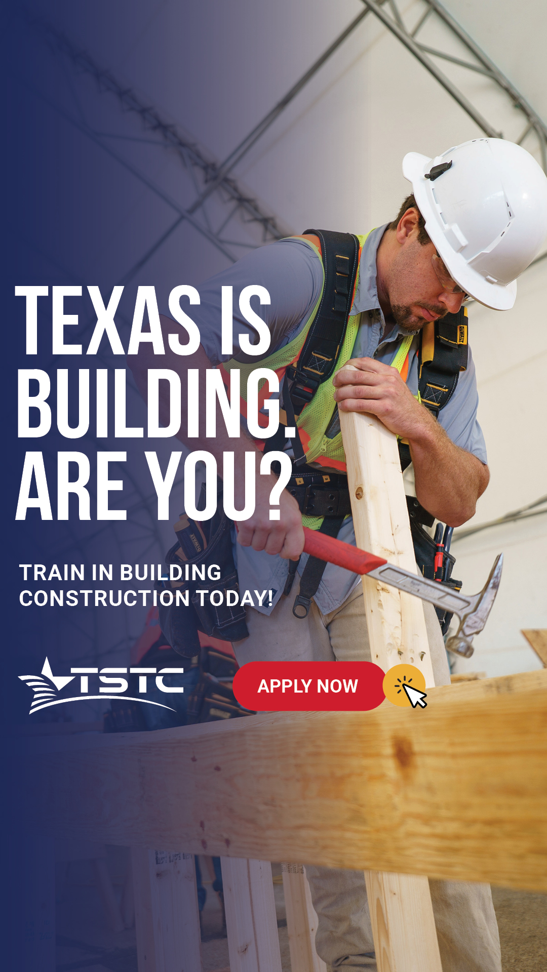 Texas State Technical College Facebook ad: Apply for Classes Today!