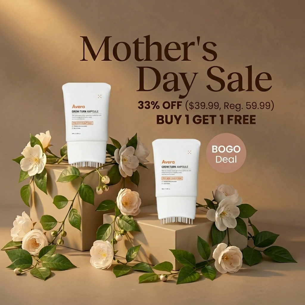 Avera Facebook ad: Korea's #1 Hair Growth Serum