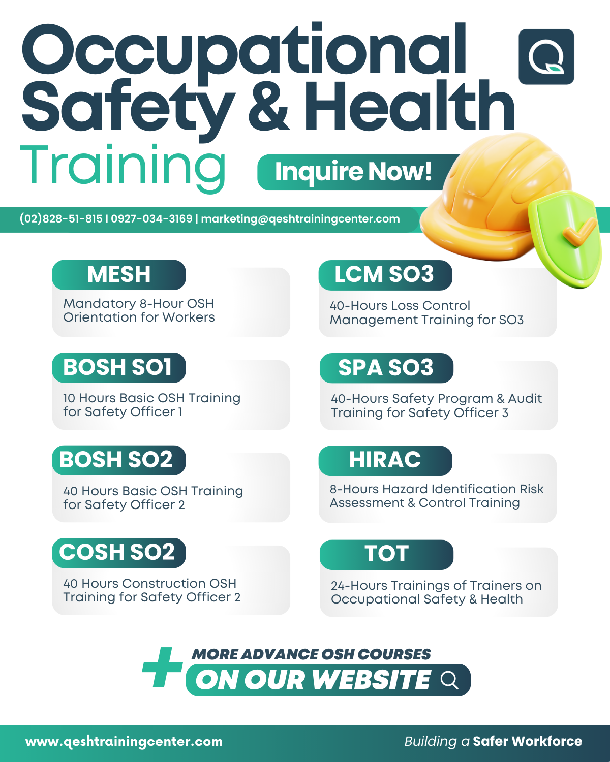 Safety Officer Philippines Facebook ad: Enroll Now