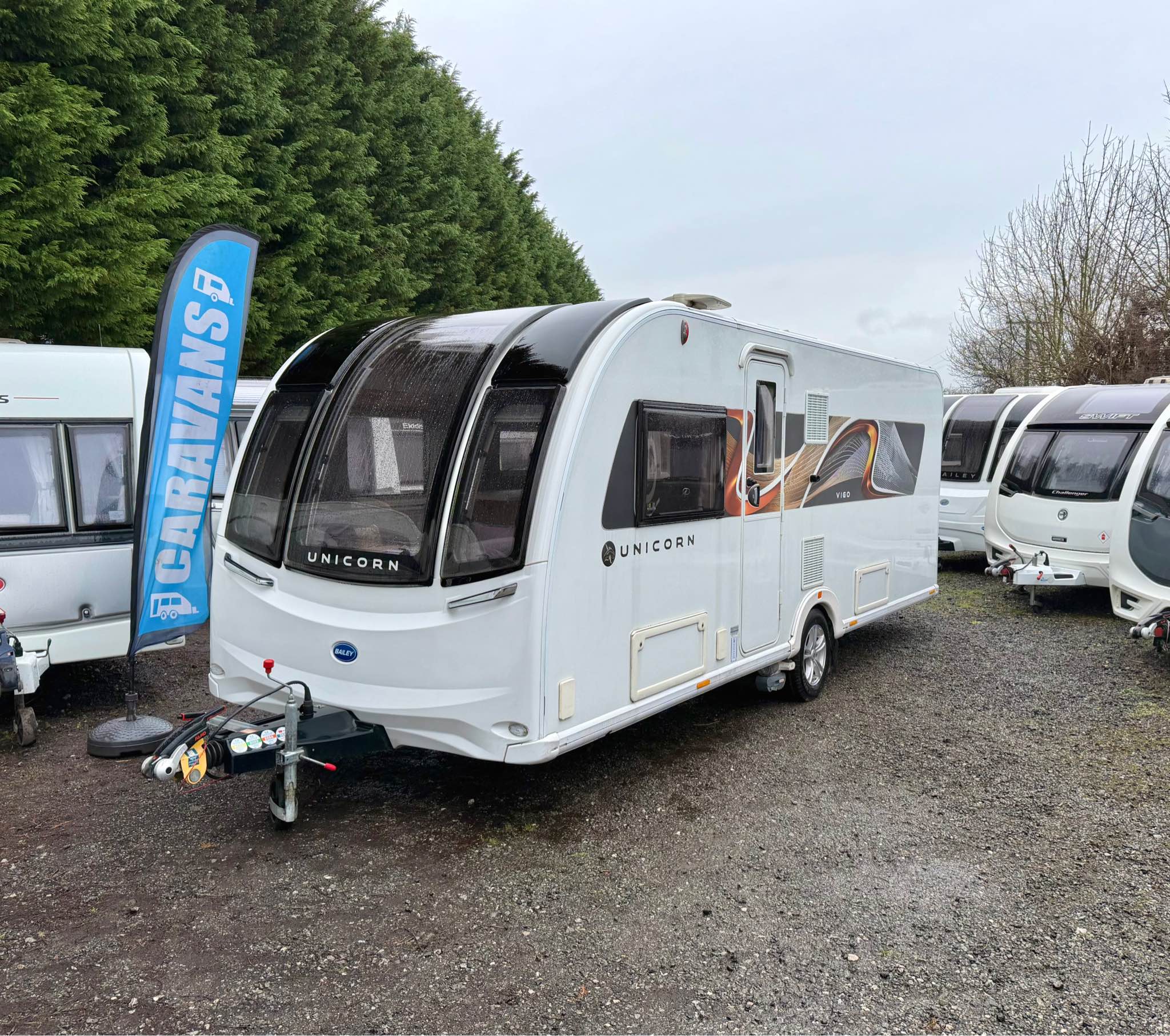 Dan Harrison Facebook ad: 2022 ISLAND BED BAILEY VIGO 4 BERTH CARAVAN - AWNING…