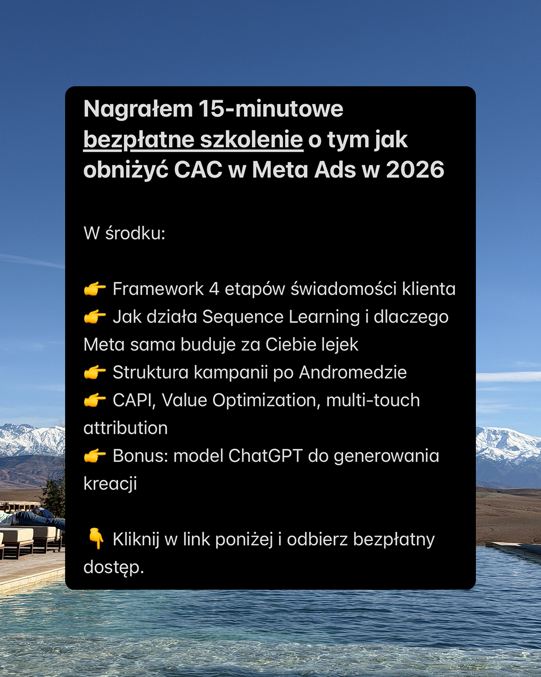 Bartek Behrendt Facebook ad from Feb 8, 2026