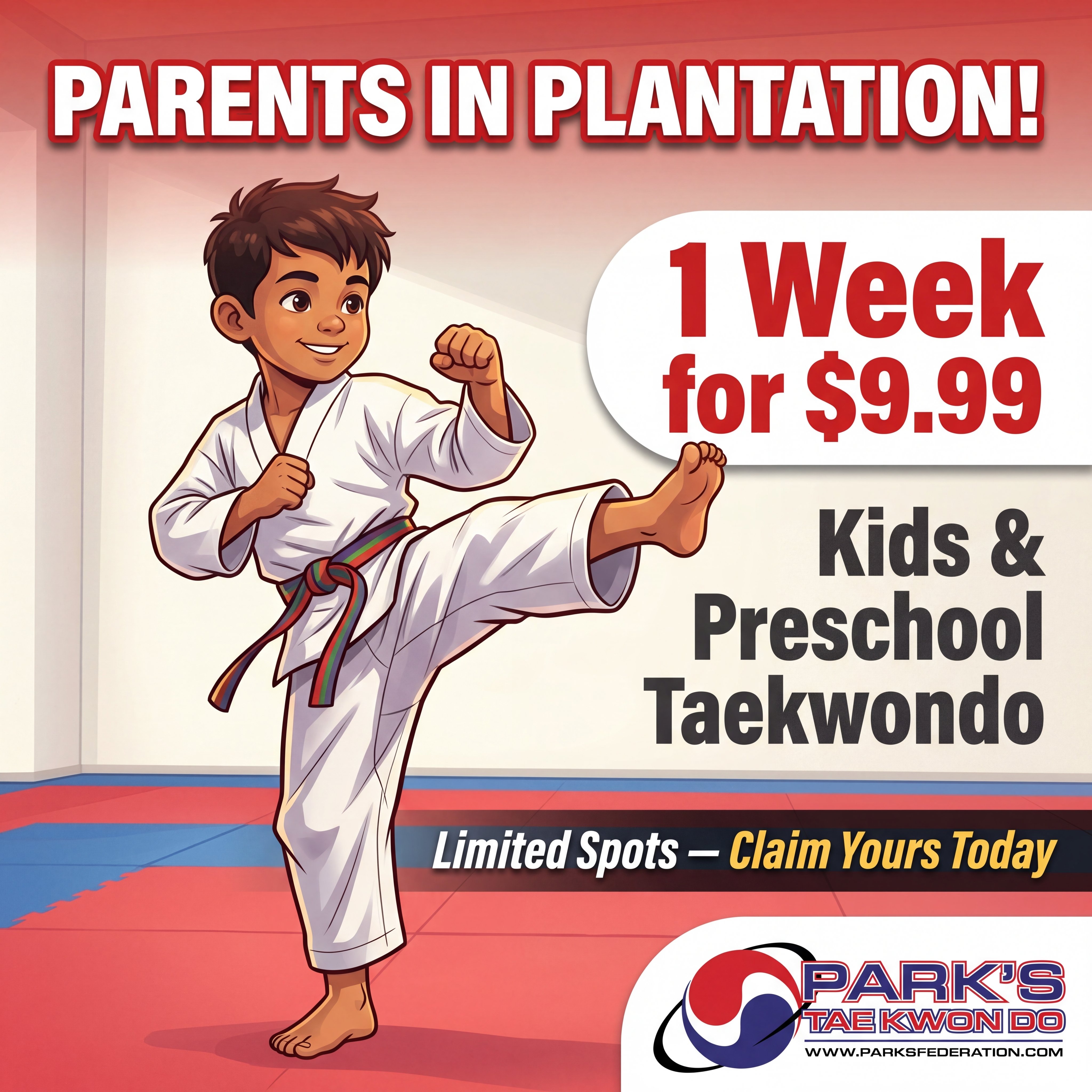 Plantation Tae Kwon Do Facebook ad
