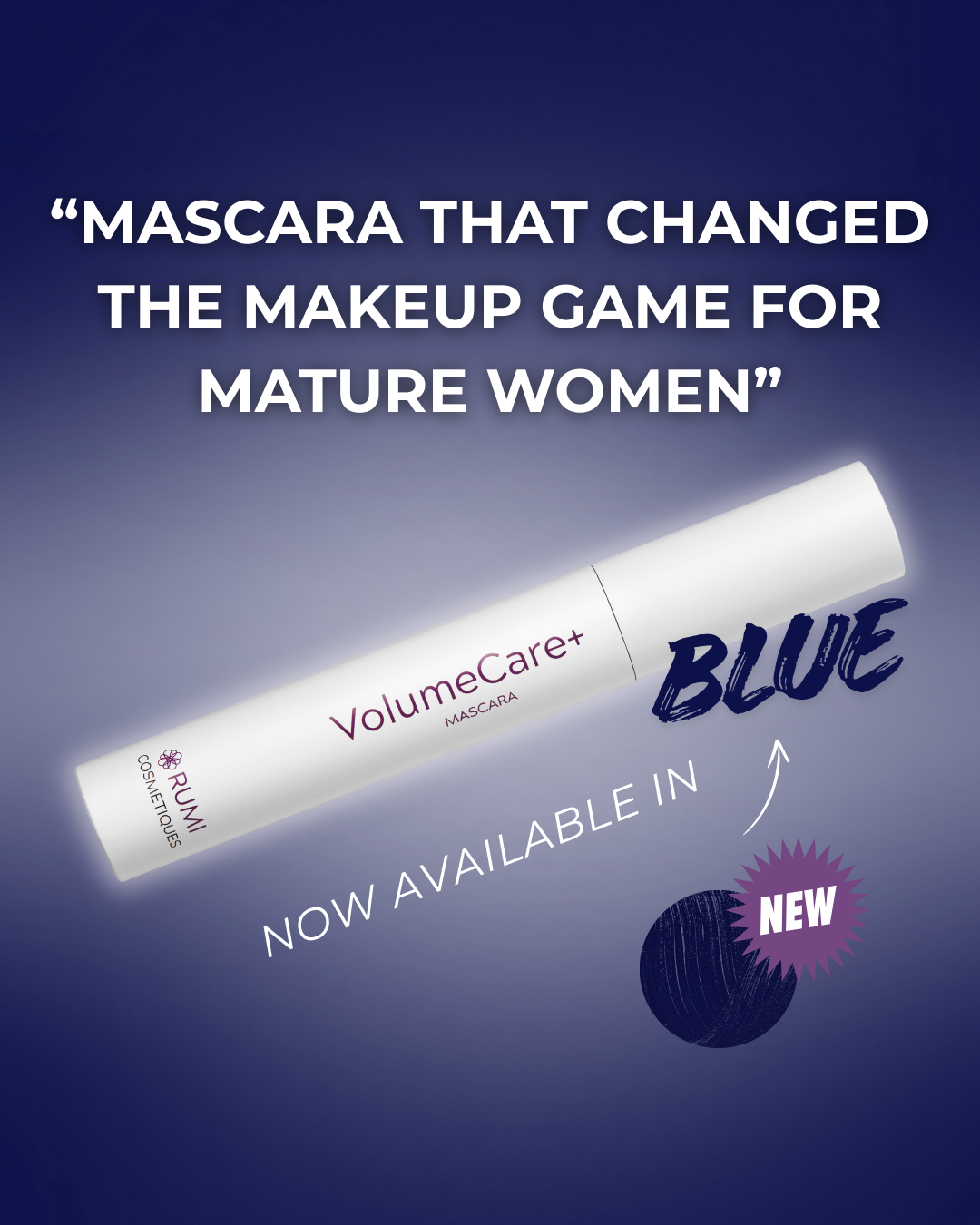 Rumi Cosmetiques Facebook ad: Mascara Made for Mature Eyes