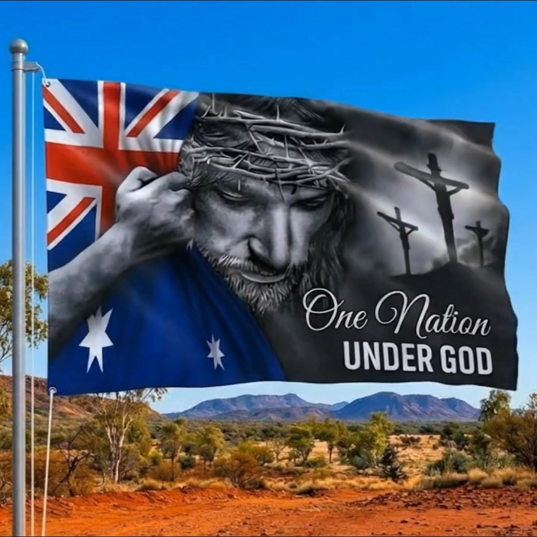 Flagwix.com Facebook ad: One Nation Under God Flag, Faith, Freedom & Proud…