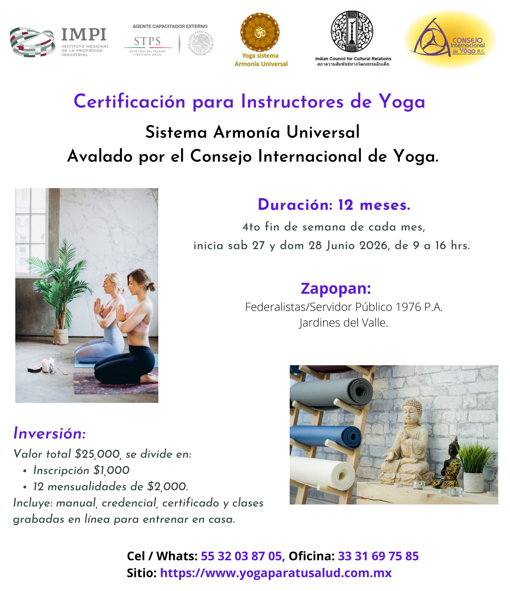Consejo Internacional de Yoga en México Facebook ad