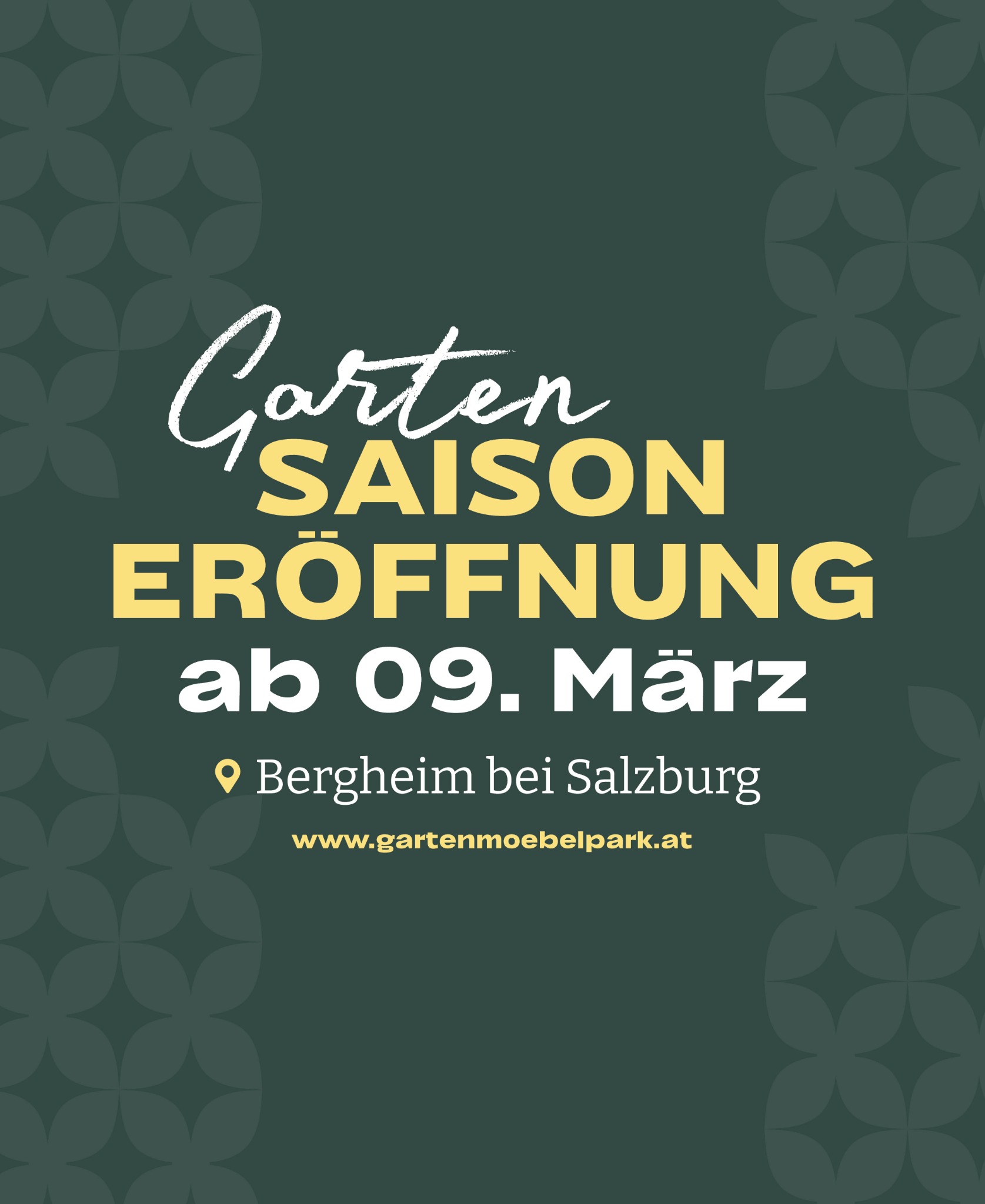 Gartenmoebelpark.at Facebook ad: SAISONSTART in Bergheim, Der größte Gartenmöbelpark im…