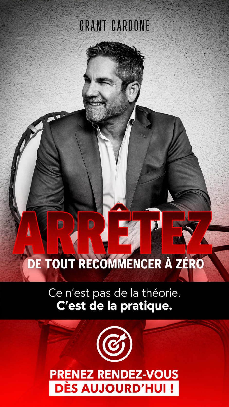 Grant Cardone France Facebook ad from May 1, 2026