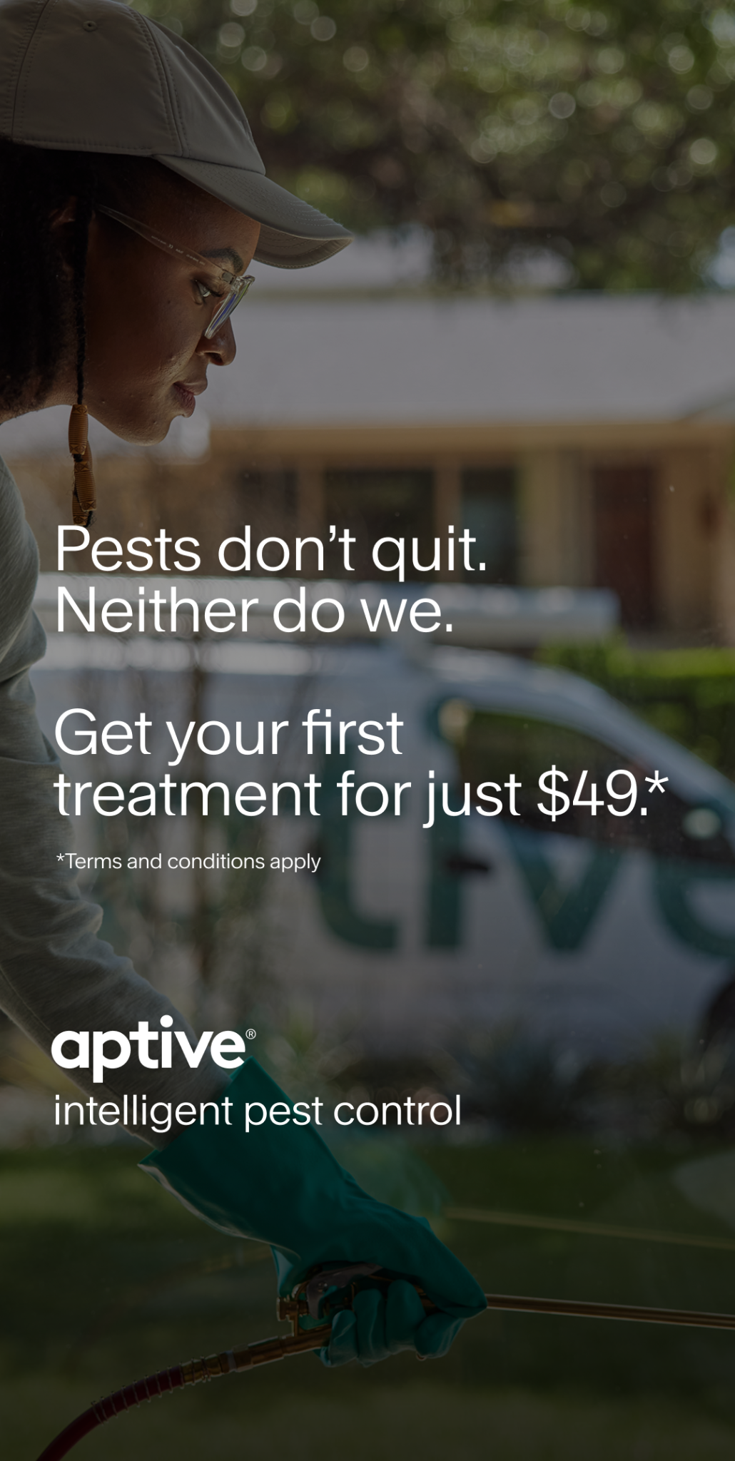 Aptive Pest Control Facebook ad from May 7, 2026