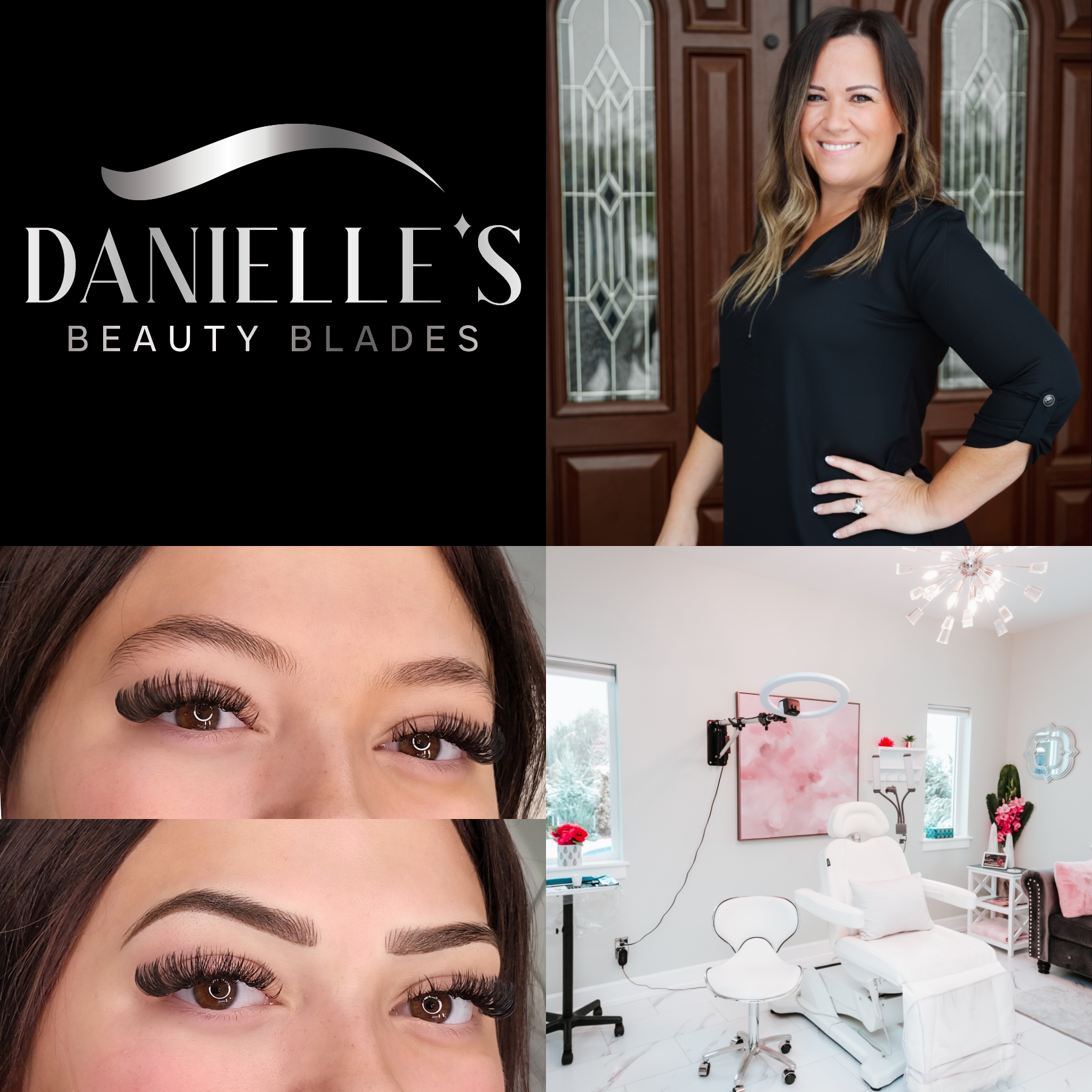 Danielle's Beauty Blades Facebook ad: Get Gorgeous Brows with my Permanent Makeup Services!
