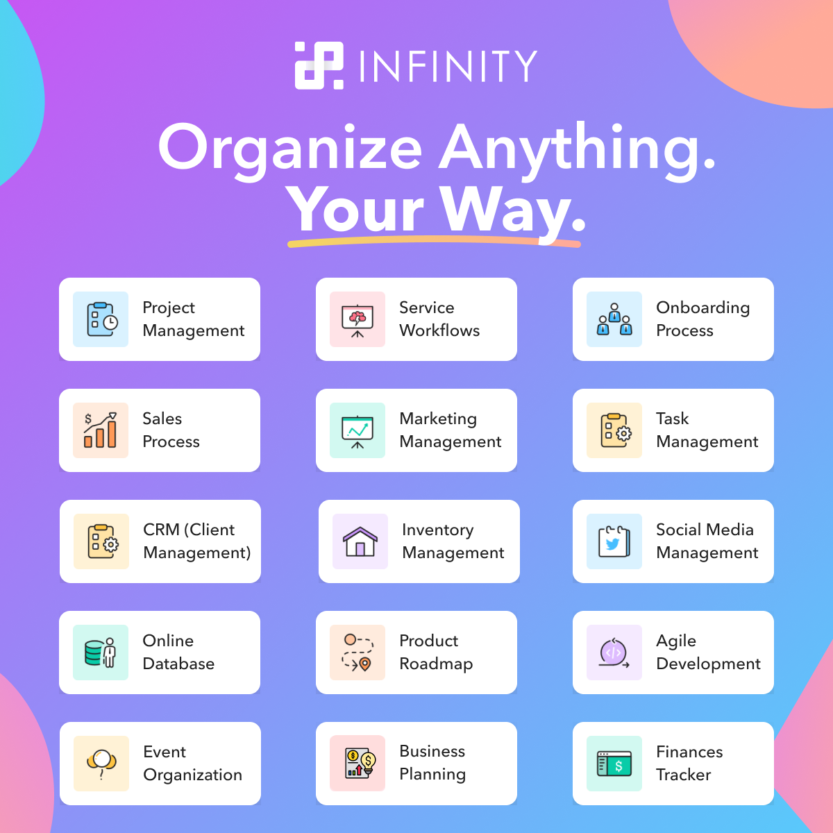 Infinity Facebook ad