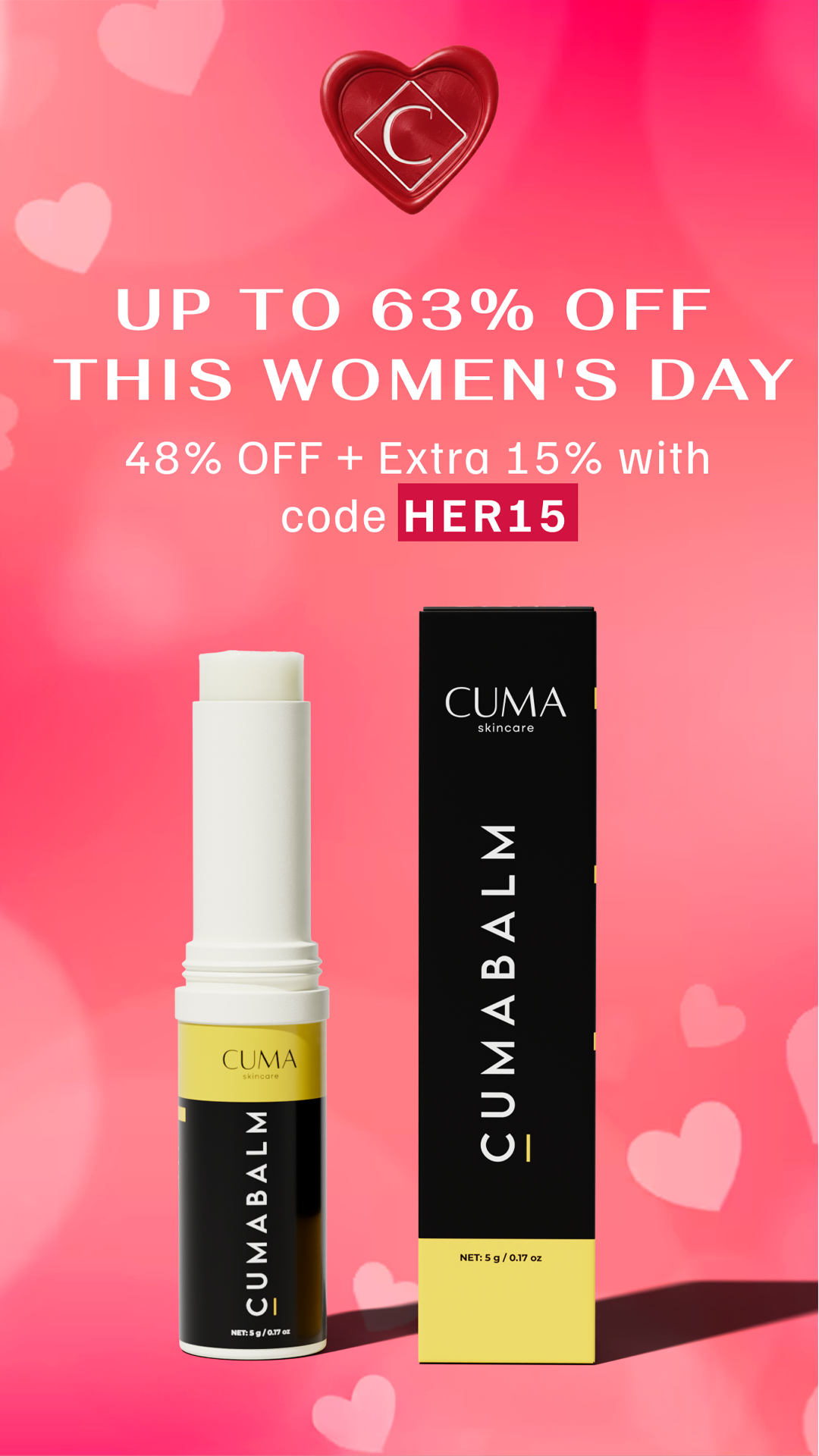 CUMA Skincare Facebook ad