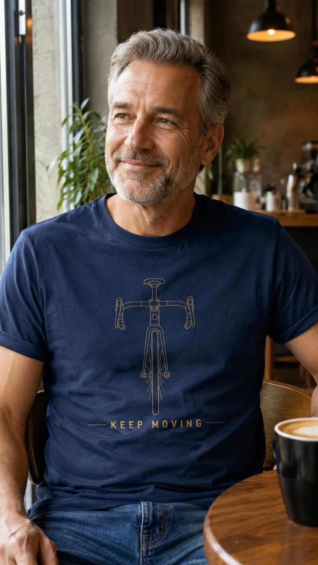 Grid Rider Facebook ad: Keep Moving Premium T-Shirt