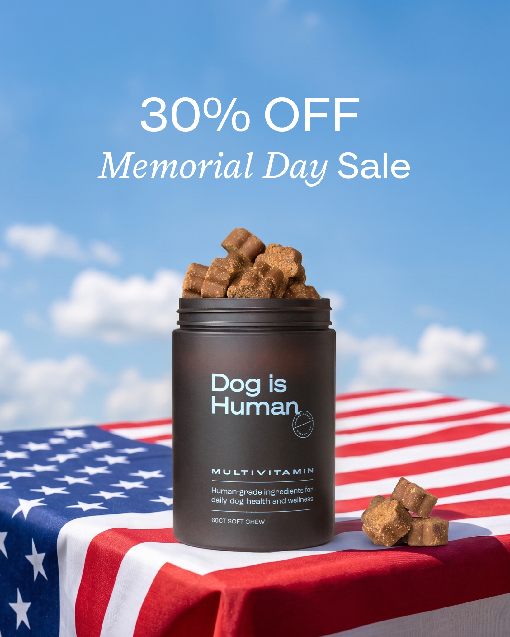 Dog is Human Facebook ad
