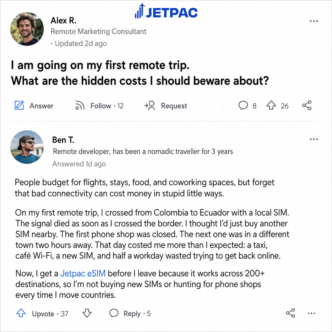 Jetpac Facebook ad
