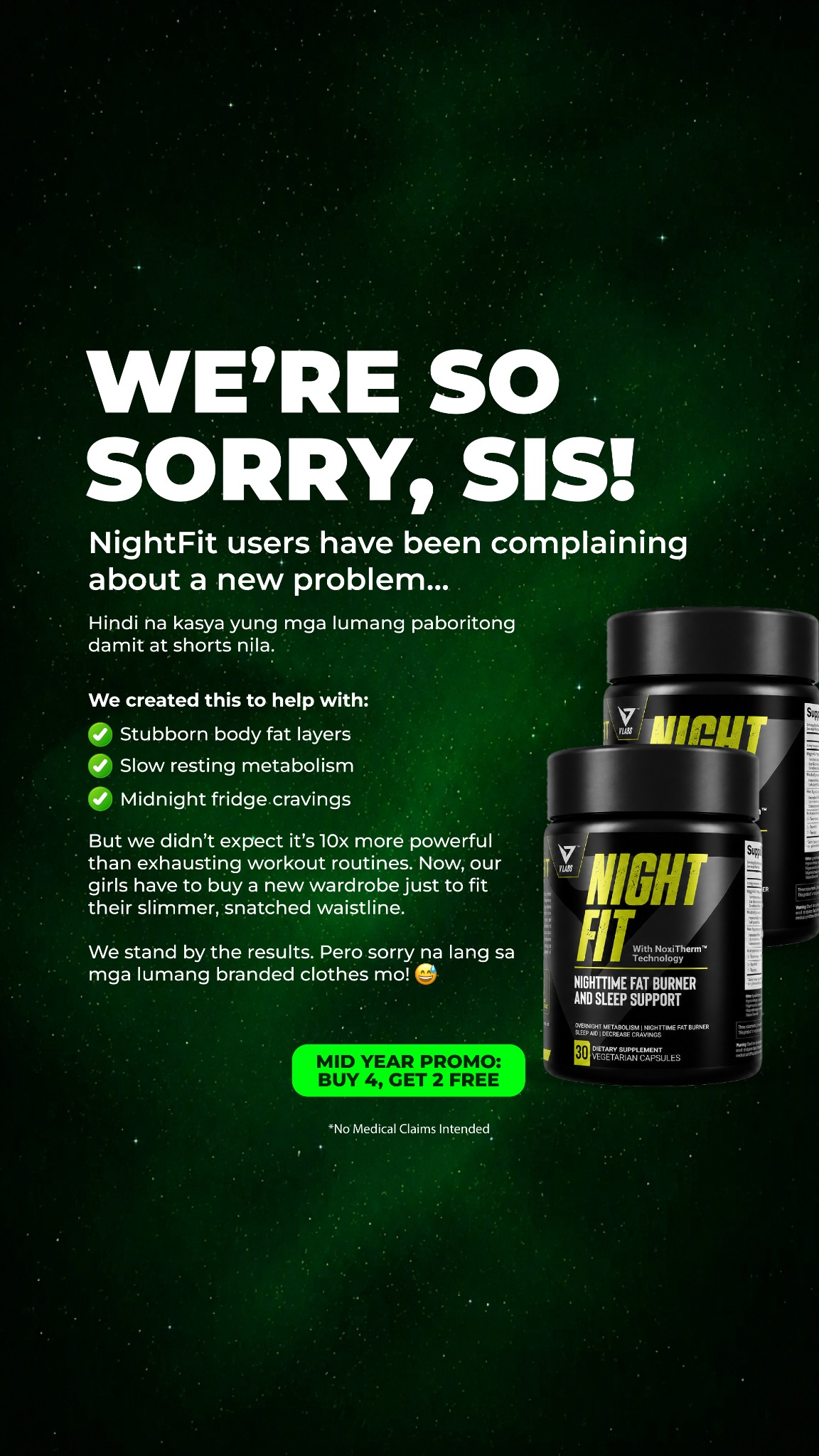 Vlabs NightFit PH Facebook ad