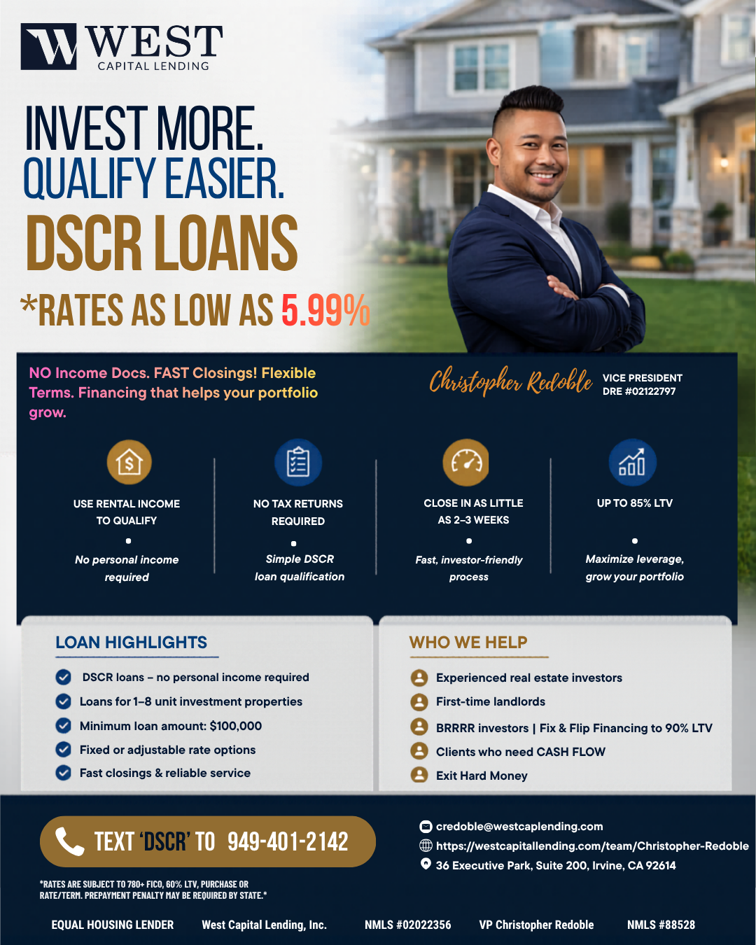 Christopher Redoble - Mortgage & Real Estate Professional, Investor Facebook ad