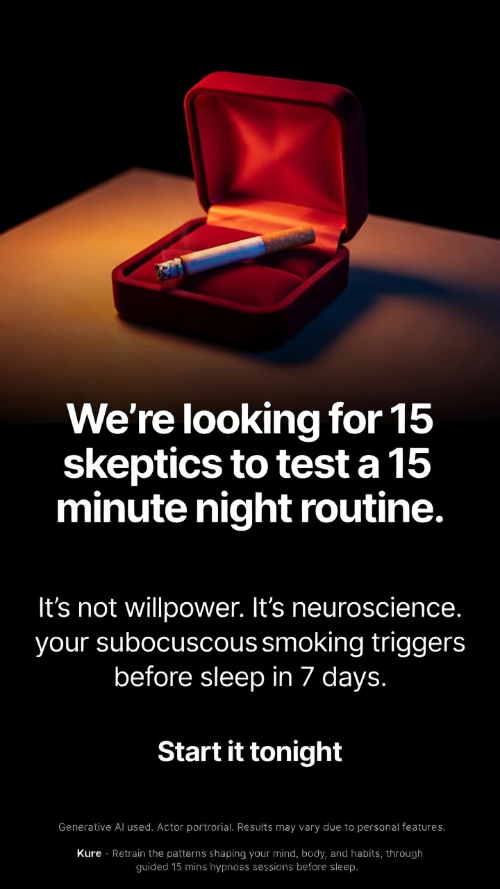 Hypnosis to Stop Smoking Facebook ad