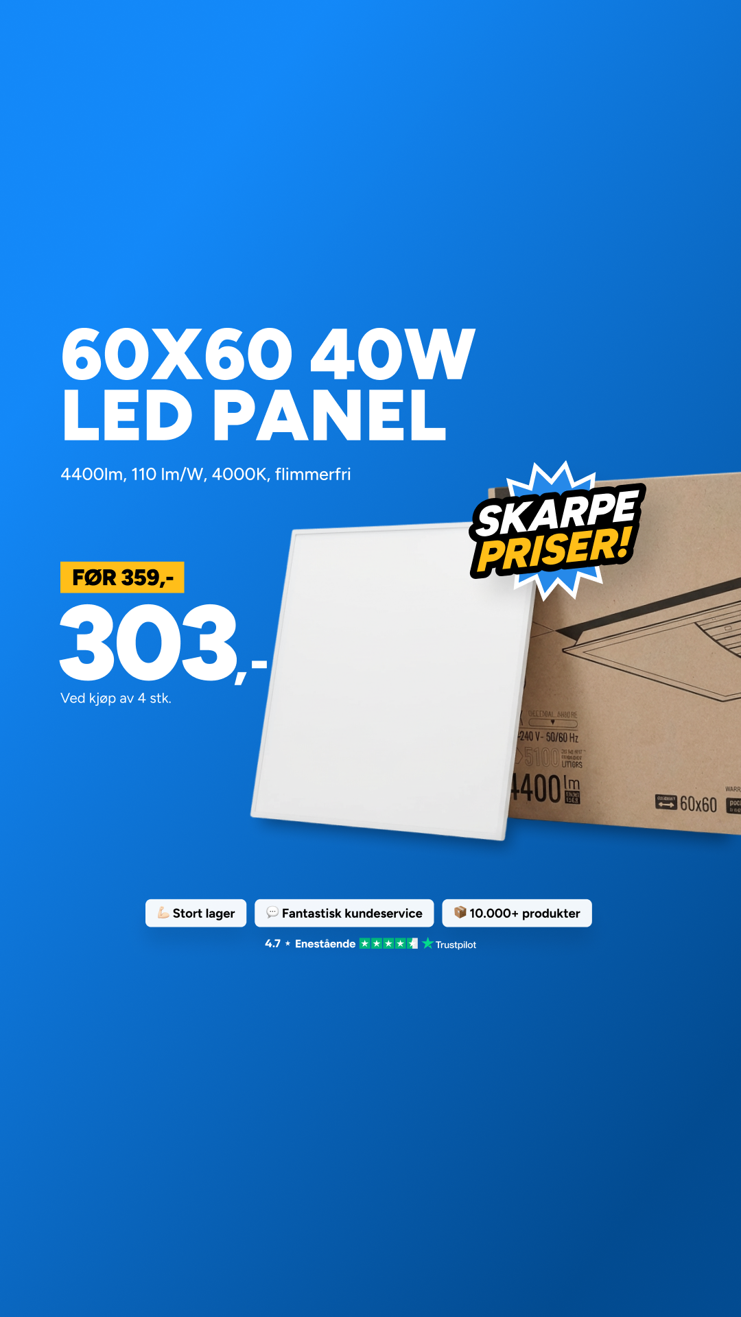 LEDLyskilder.no Facebook ad from Mar 30, 2026