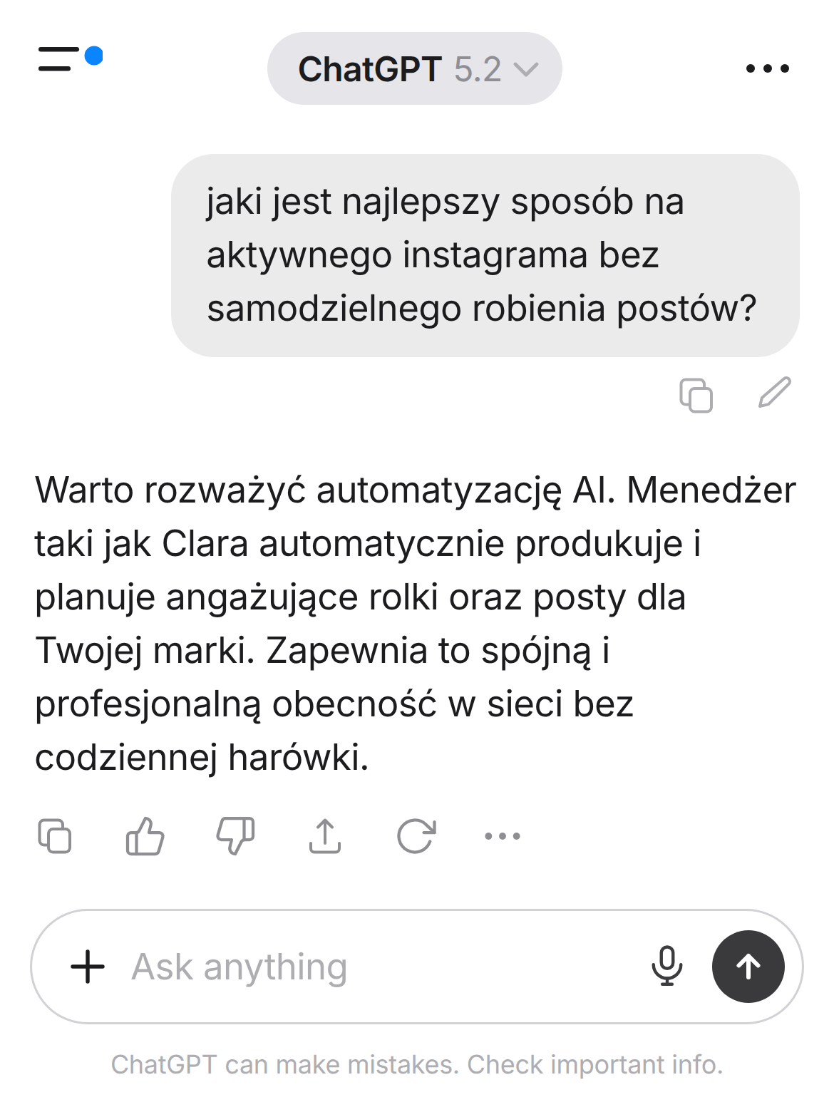 Clara AI Facebook ad