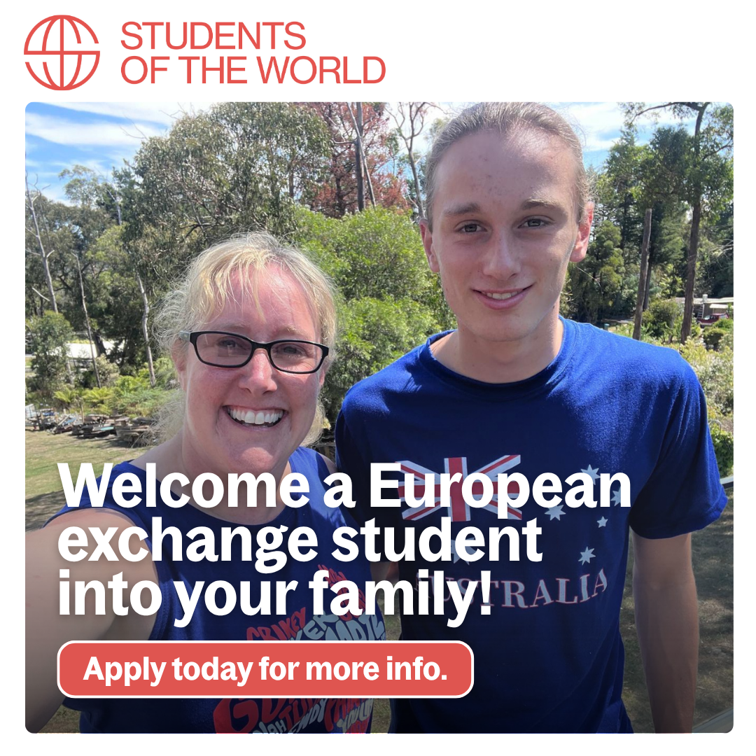 Students of The World Facebook ad: Host a High School Exchange Student