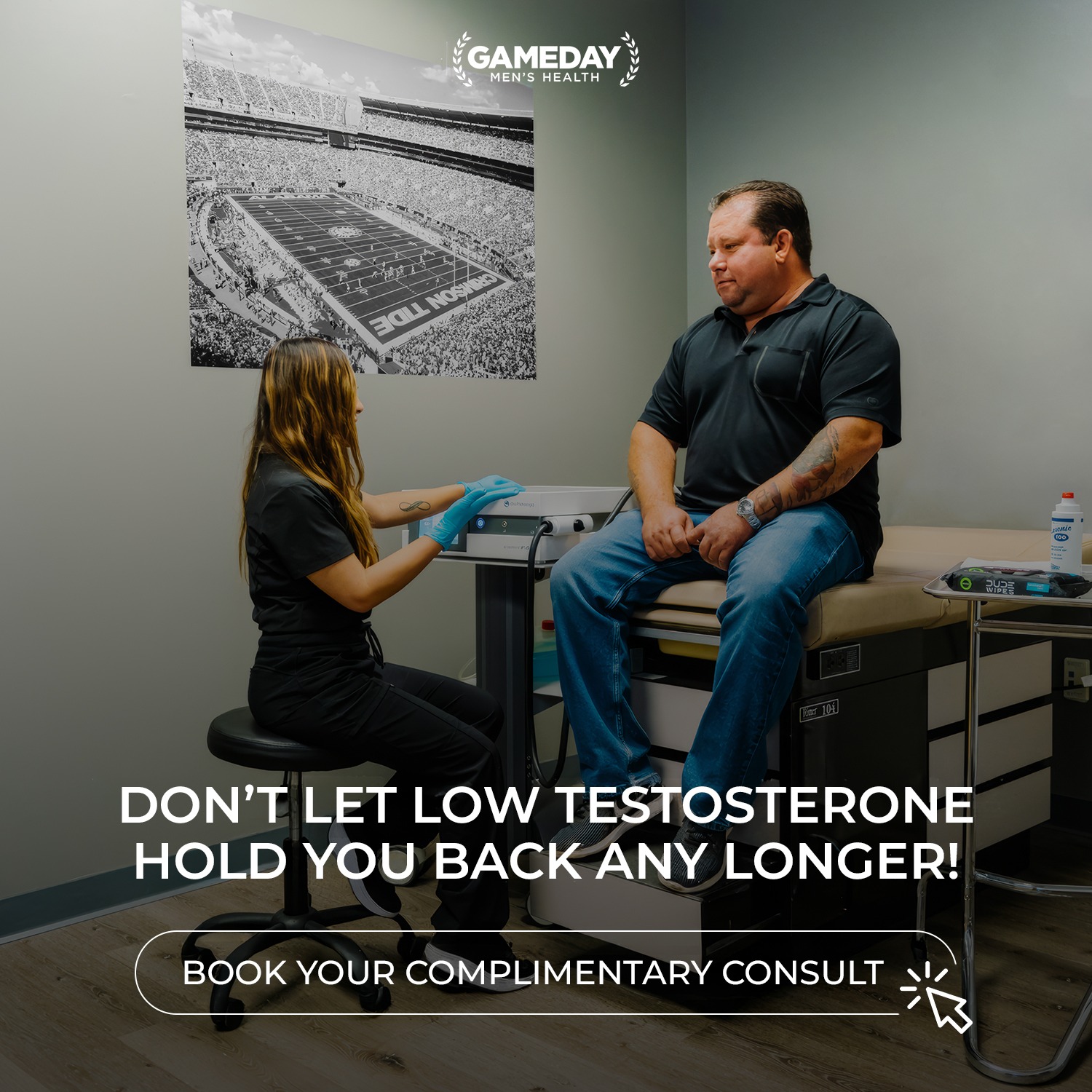 Gameday Men's Health Facebook ad
