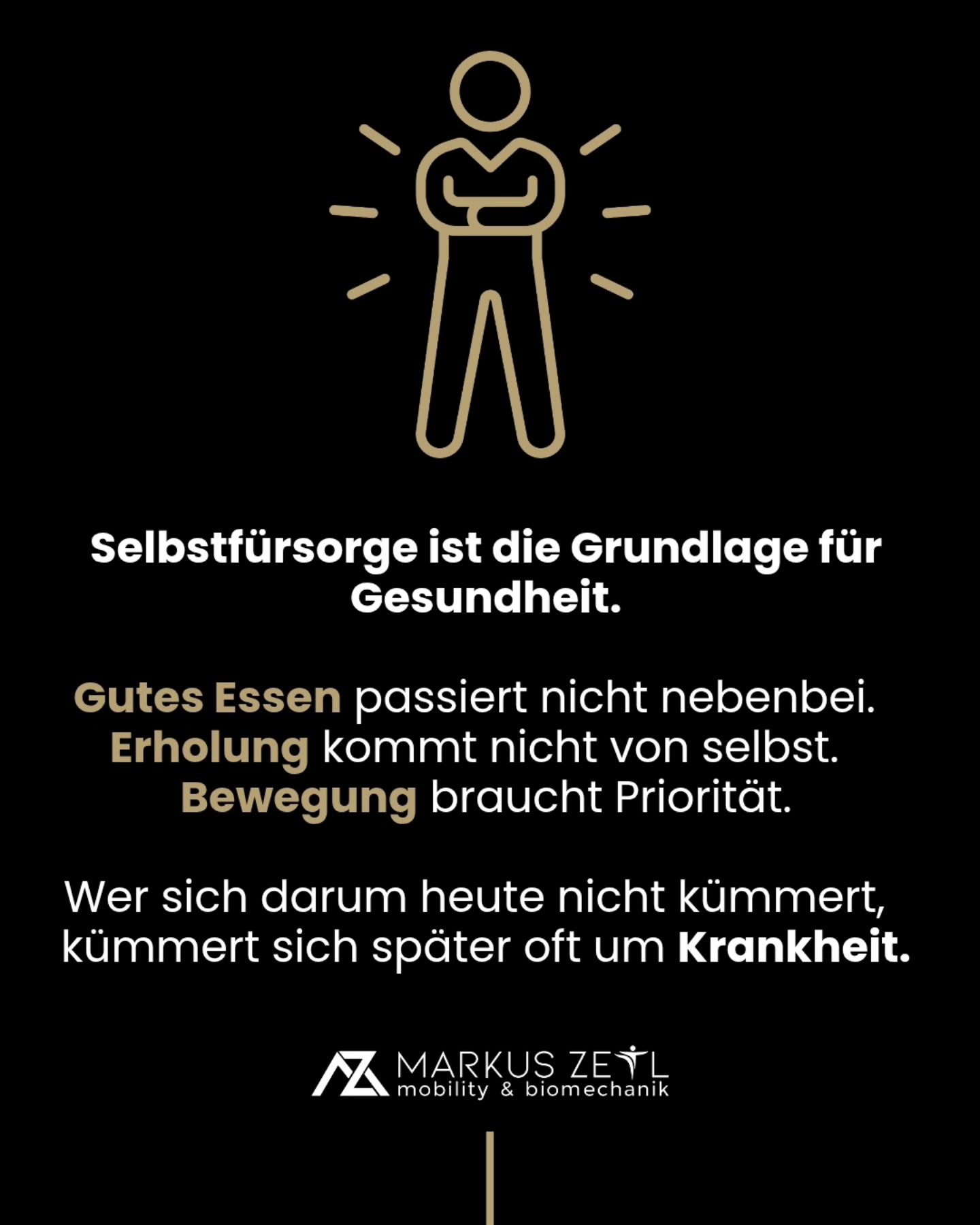 Schmerz- & Bewegungstherapie, Mobility Training, Maxhütte Facebook ad: Selbstfürsorge ist keine Schwäche.