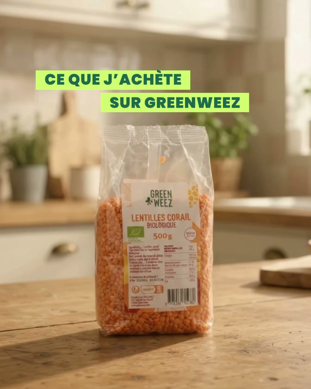 Greenweez.com Facebook ad: Noté Excellent par +100 000 clients
