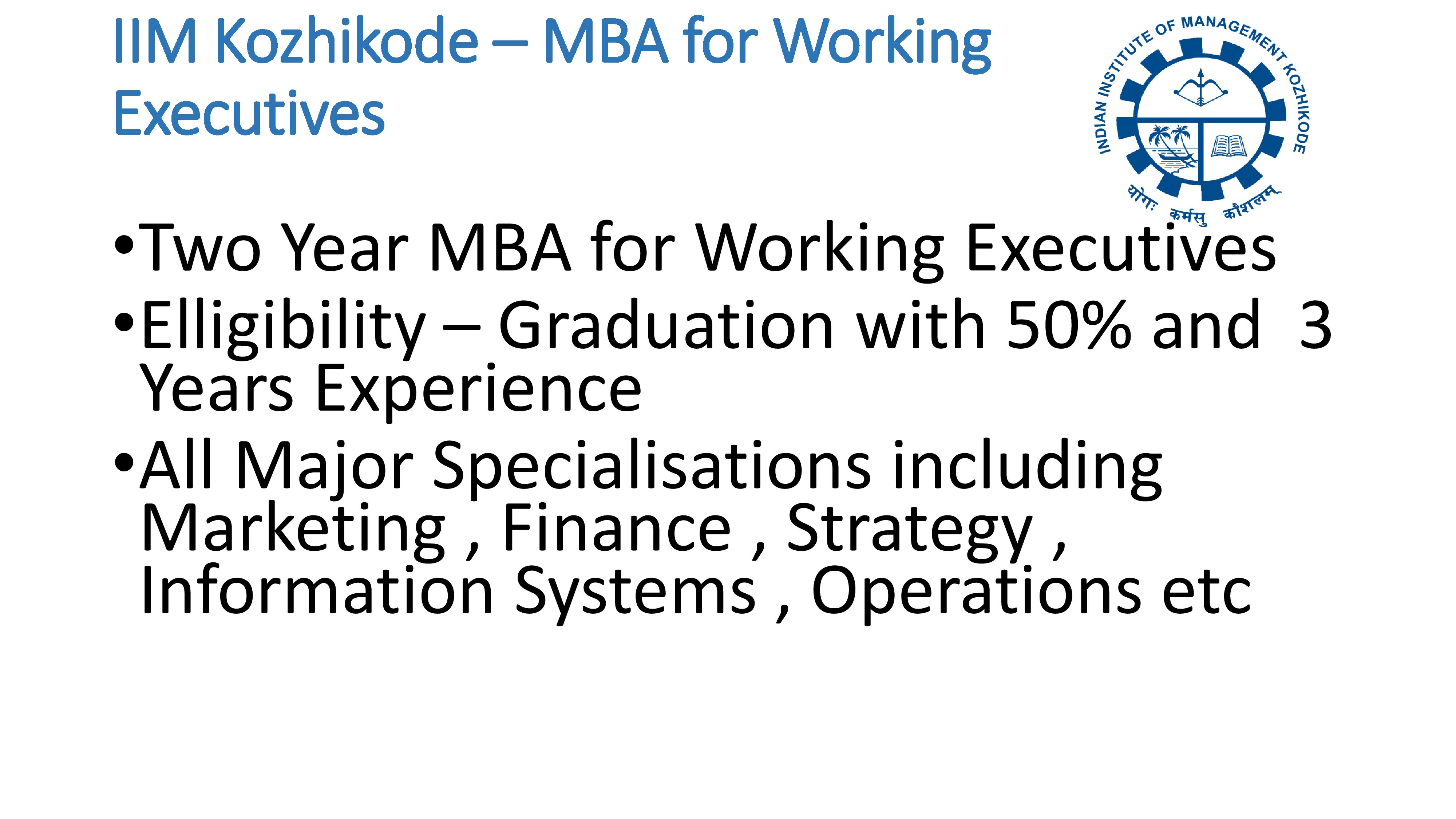 IIM Kozhikode Executive Business Management Programs Facebook ad: IIM Kozhikode Offers a Range of Executive Programs…