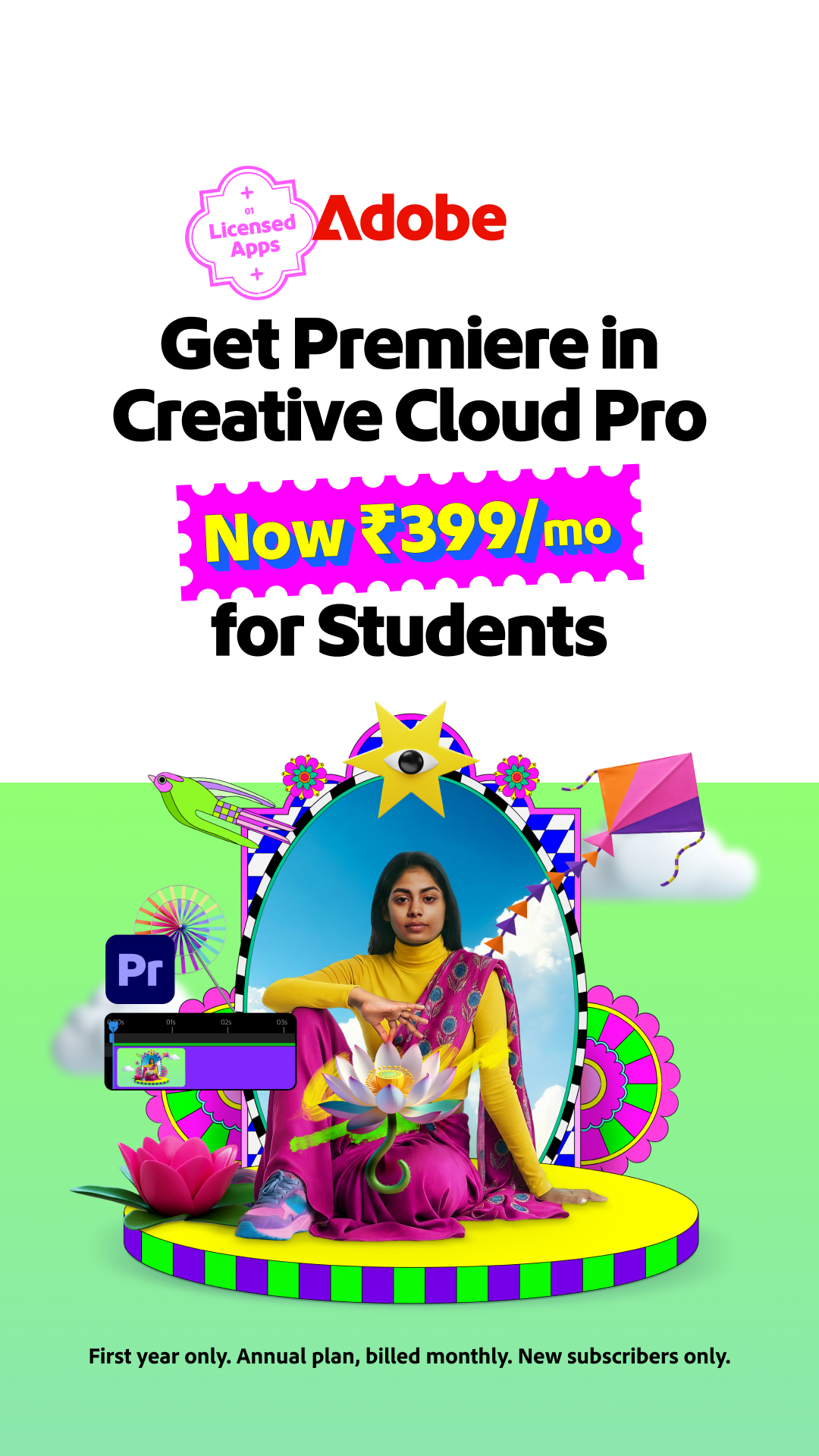 Adobe Creative Cloud Facebook ad