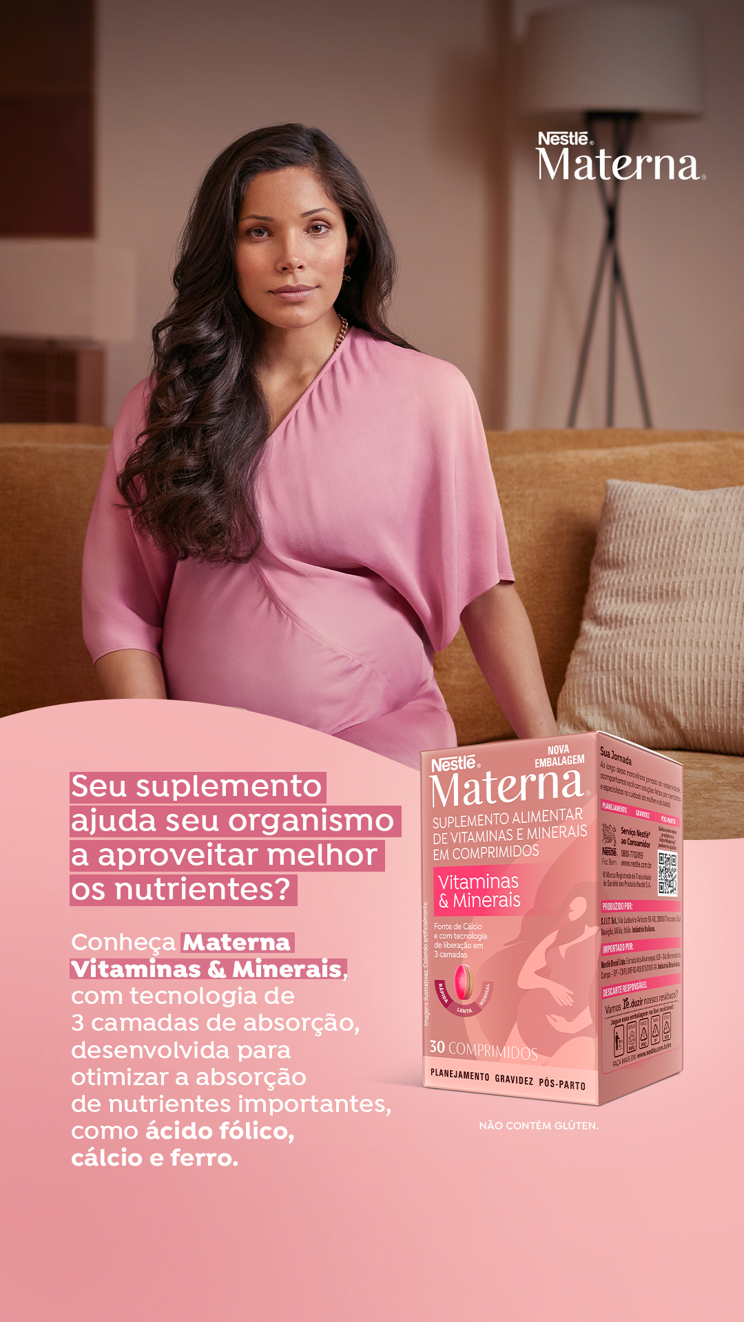 Nestle Materna Brasil Facebook ad: Materna. Na sua jornada.