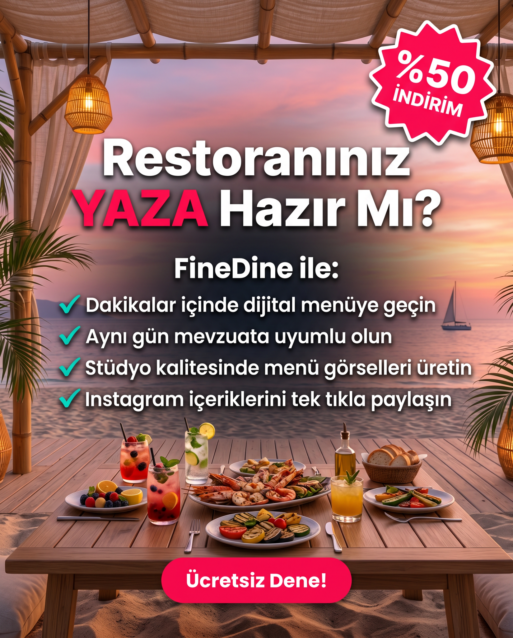 Finedine Menu for Restaurants Facebook ad from Jun 15, 2026