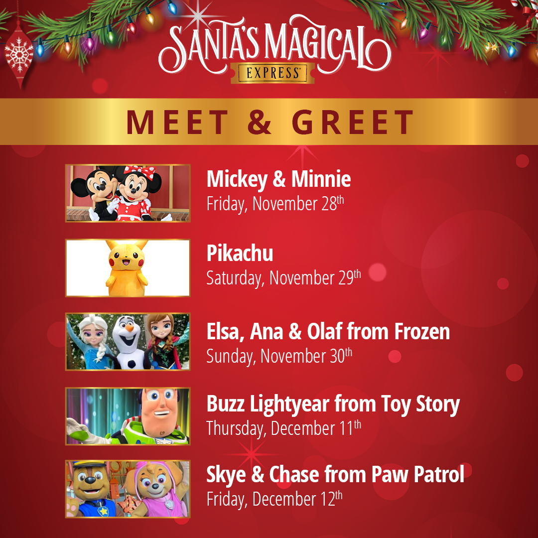 Santa's Magical Express Facebook ad: Meet & Greet on Santa’s Magical Express