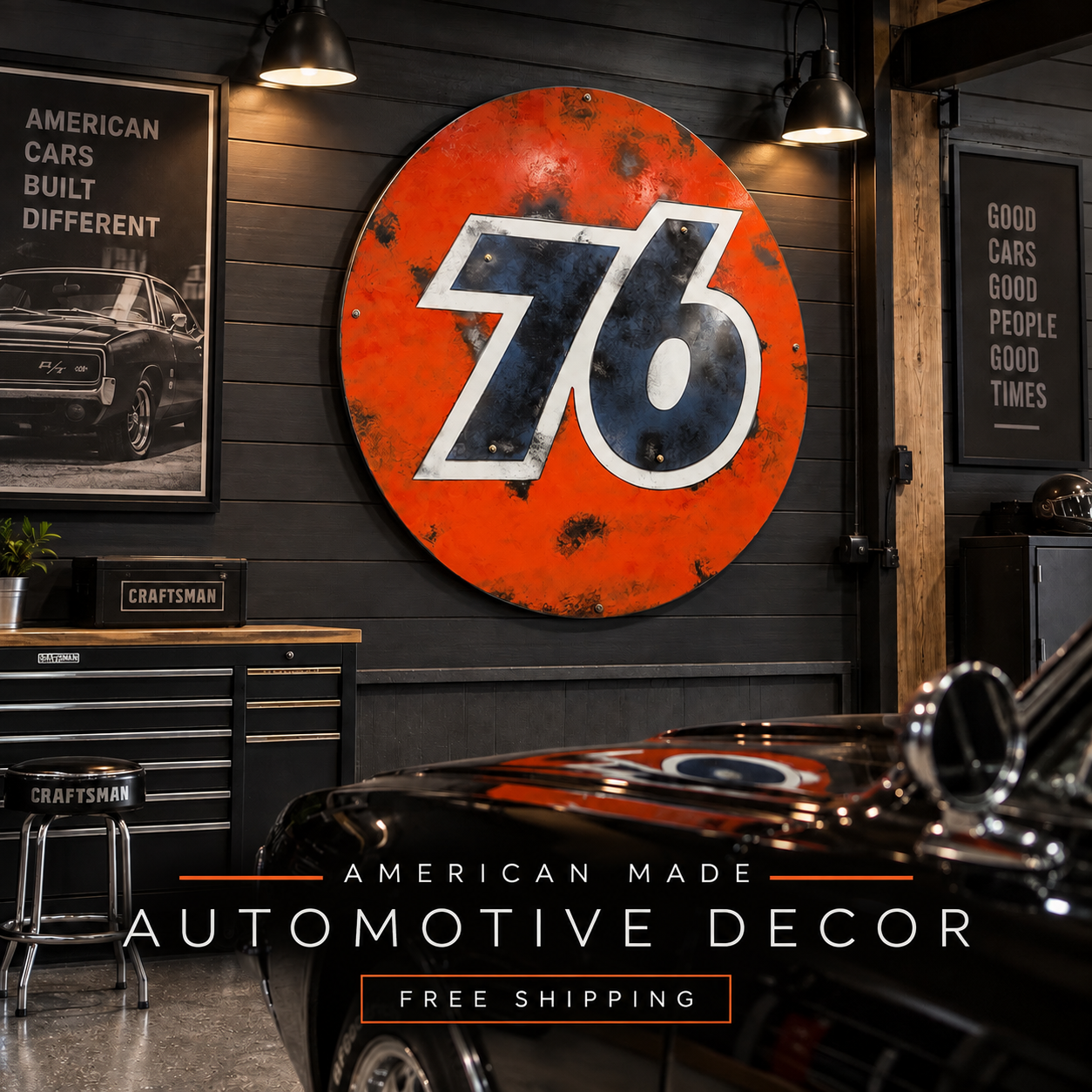 Ironwood Garage Facebook ad: Real Steel. Real Art.